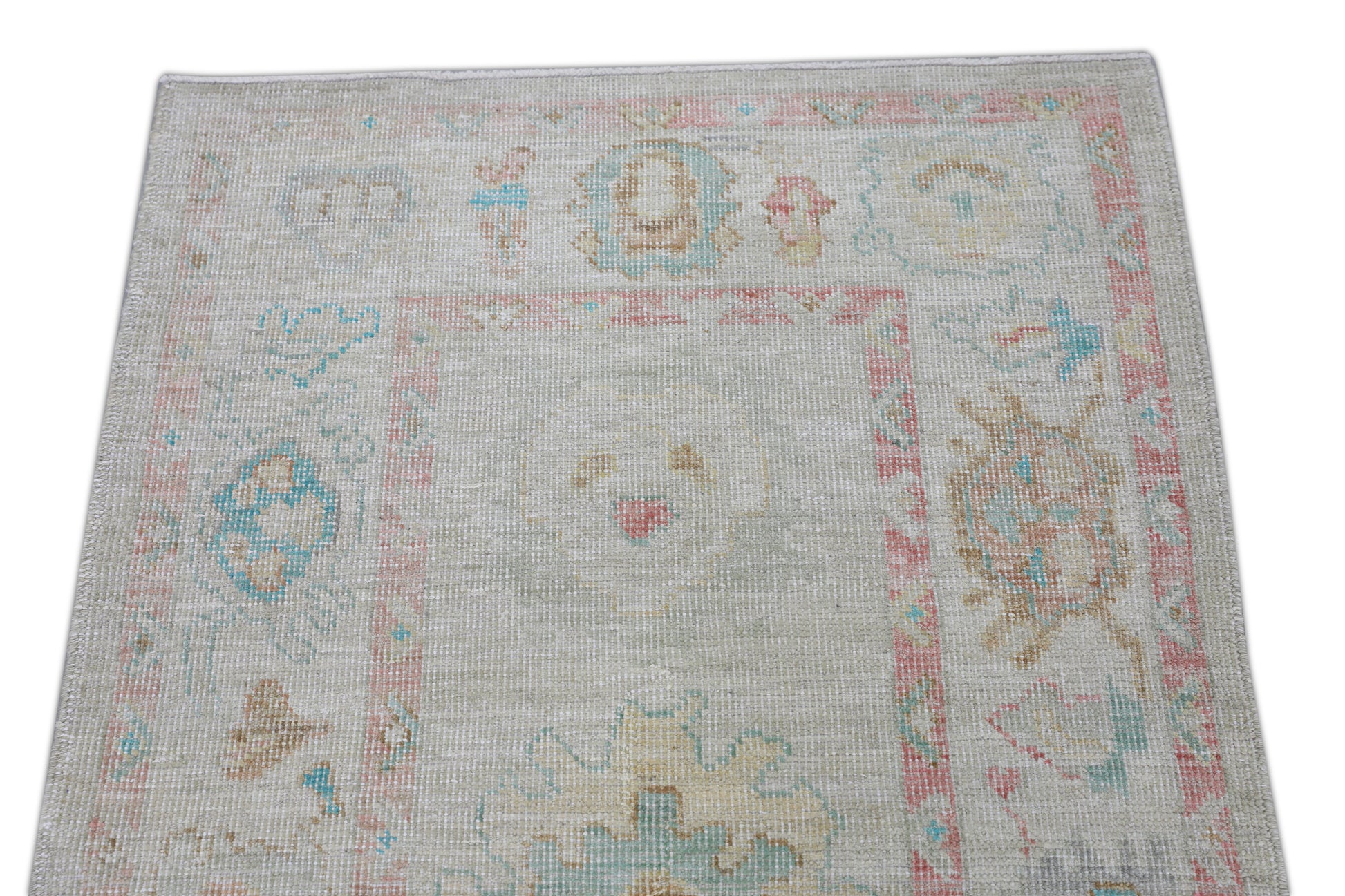 Turkish Oushak Rug 3'1" x 5'2" #2576