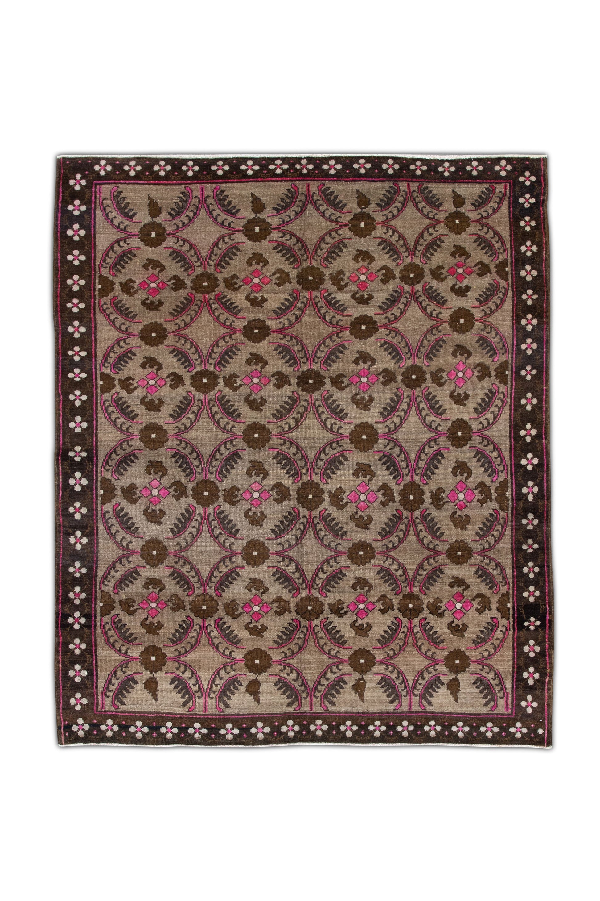 Turkish Vintage Anatolian Rug 6'4" x 7'7" #52