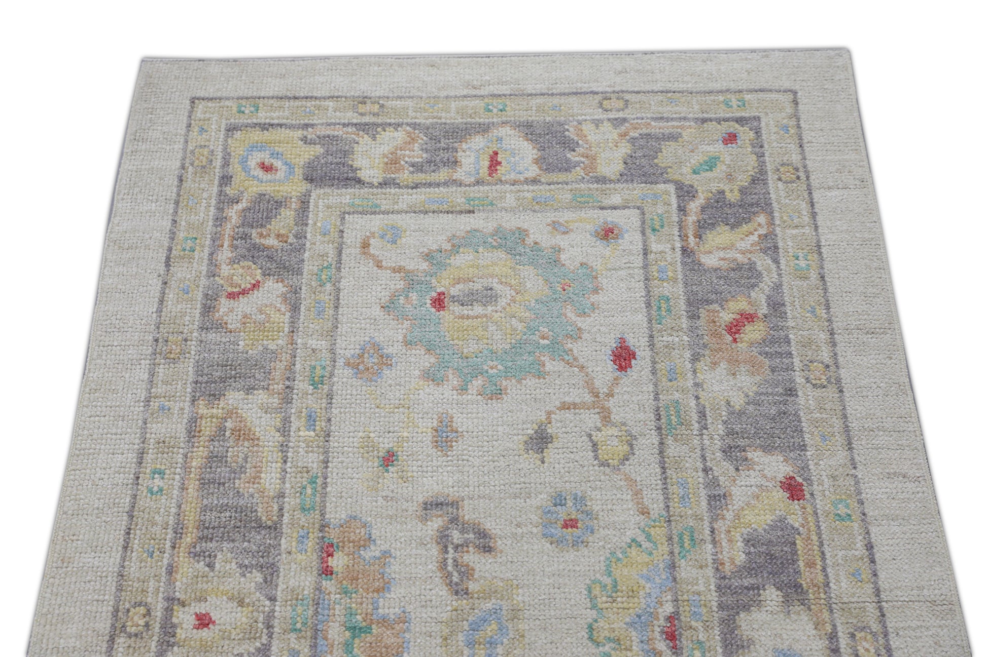Turkish Oushak Rug 2'11" x 4'11" #2596