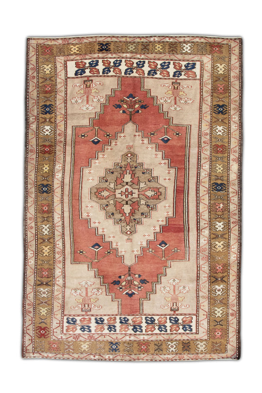 #459 Turkish Vintage Anatolian Rug 5'4" x 7'10"