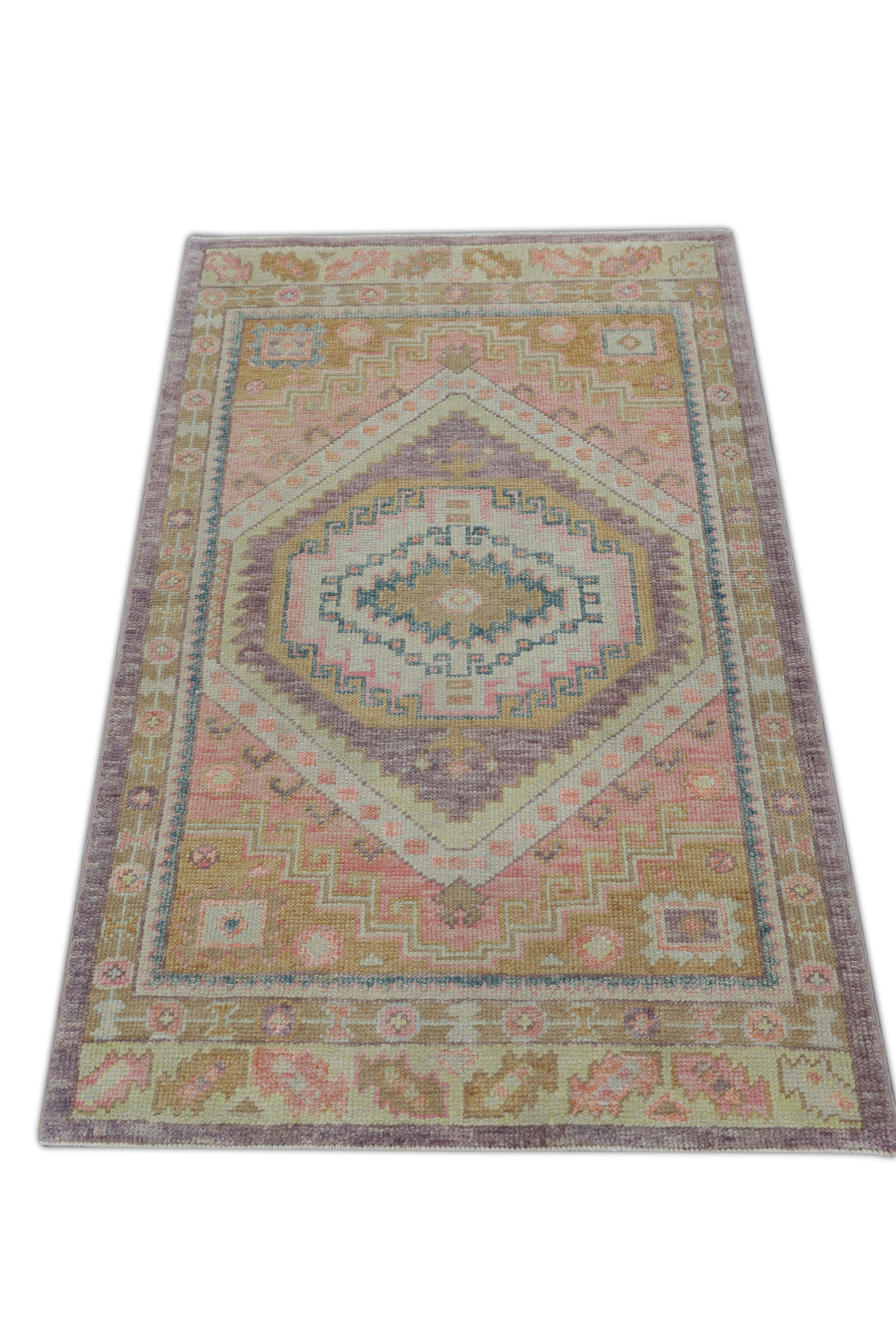 Turkish Oushak Rug 3'1" x 4'10" #2572
