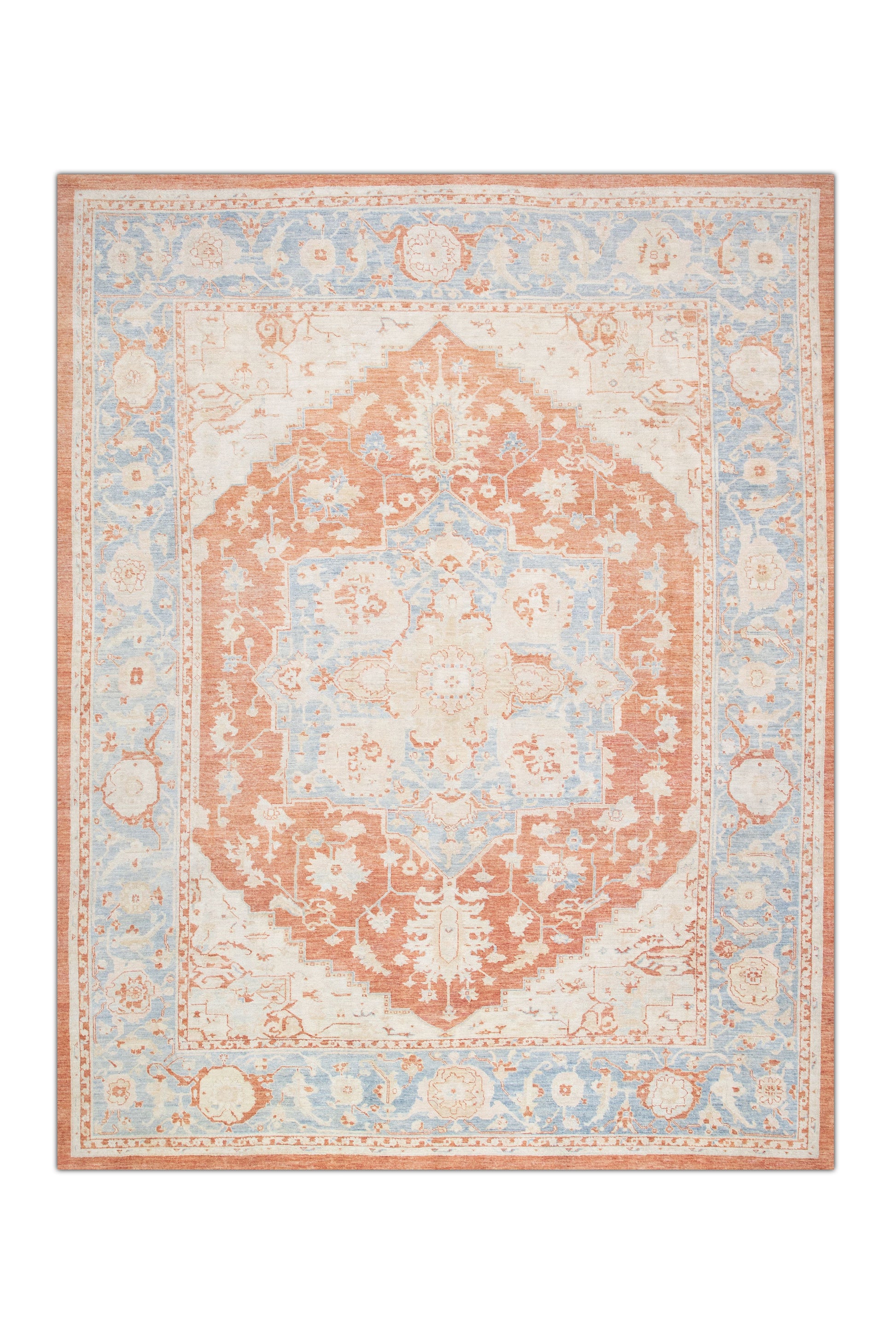 #2849 Turkish Antique Look Oushak Rug 9'4" x 12'4"