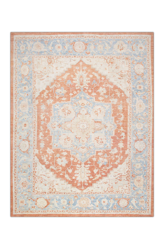 #2849 Turkish Antique Look Oushak Rug 9'4" x 12'4"