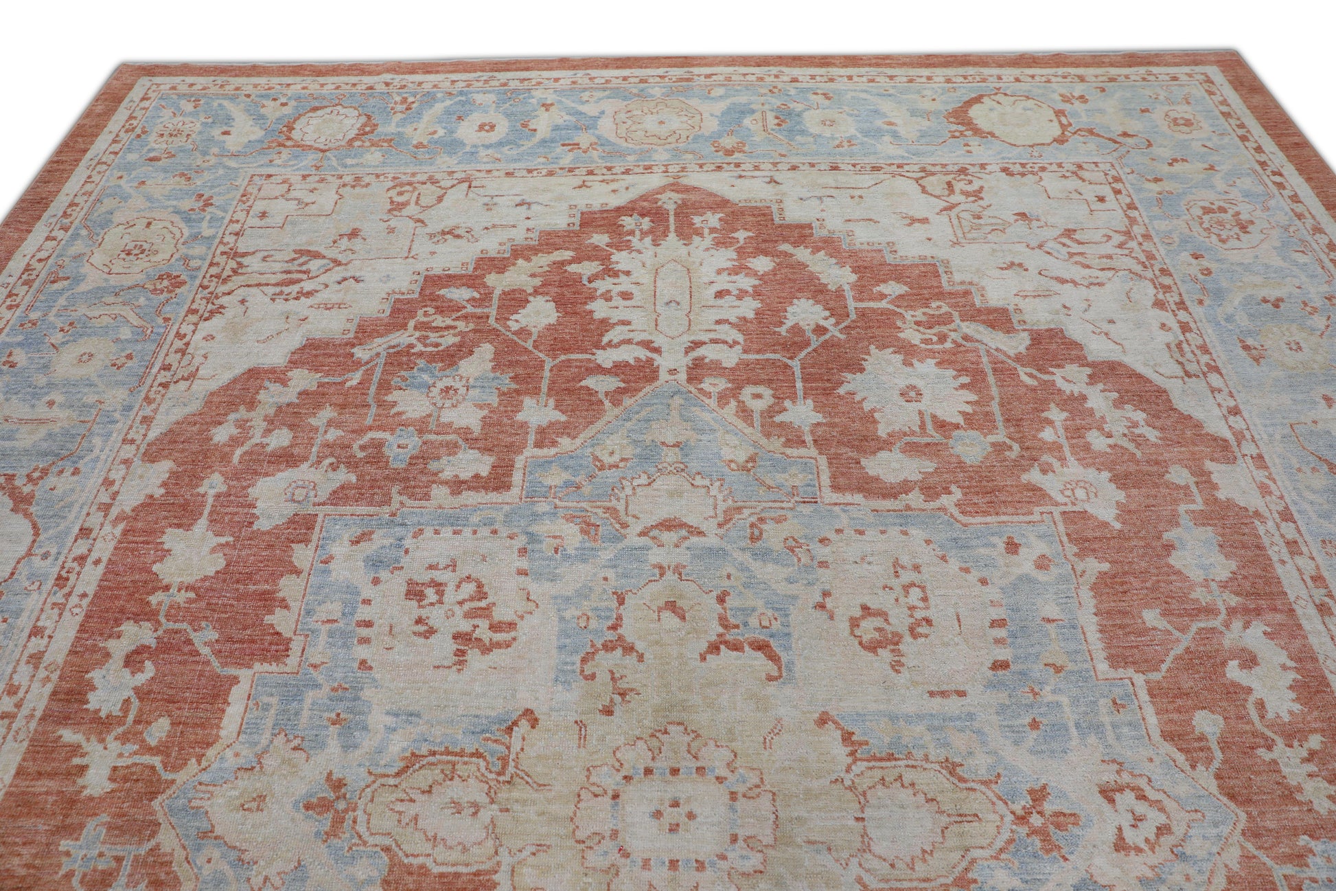 #2849 Turkish Antique Look Oushak Rug 9'4" x 12'4"