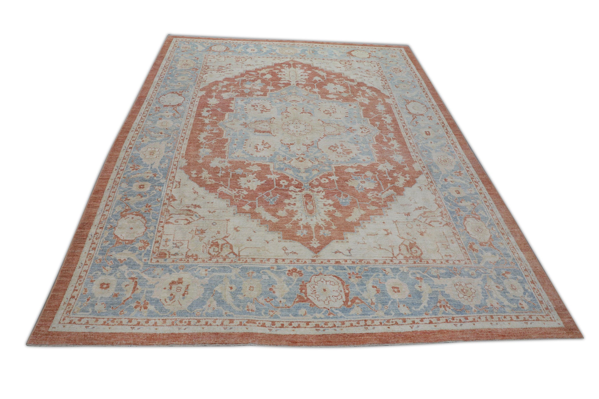 #2849 Turkish Antique Look Oushak Rug 9'4" x 12'4"