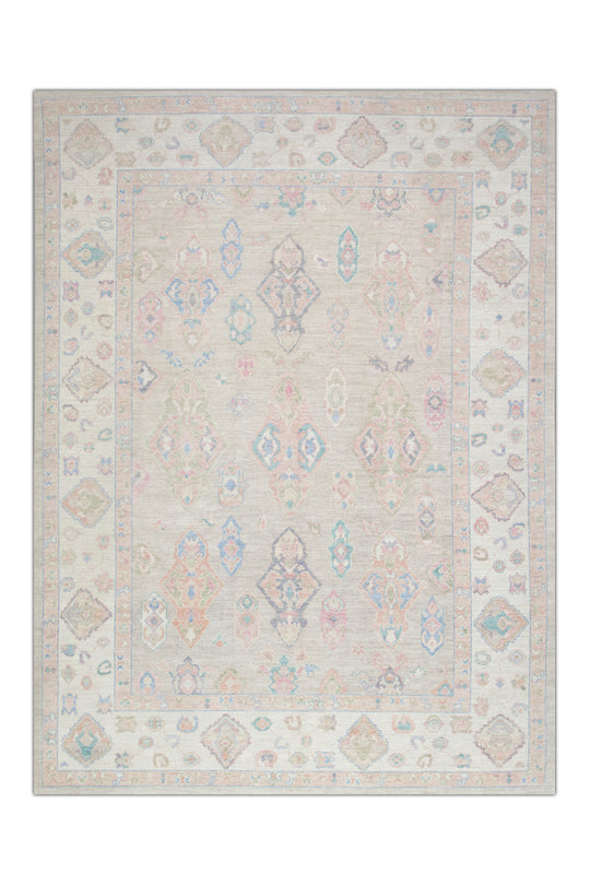 #2591 Turkish Oushak 9'2" x 12'3"