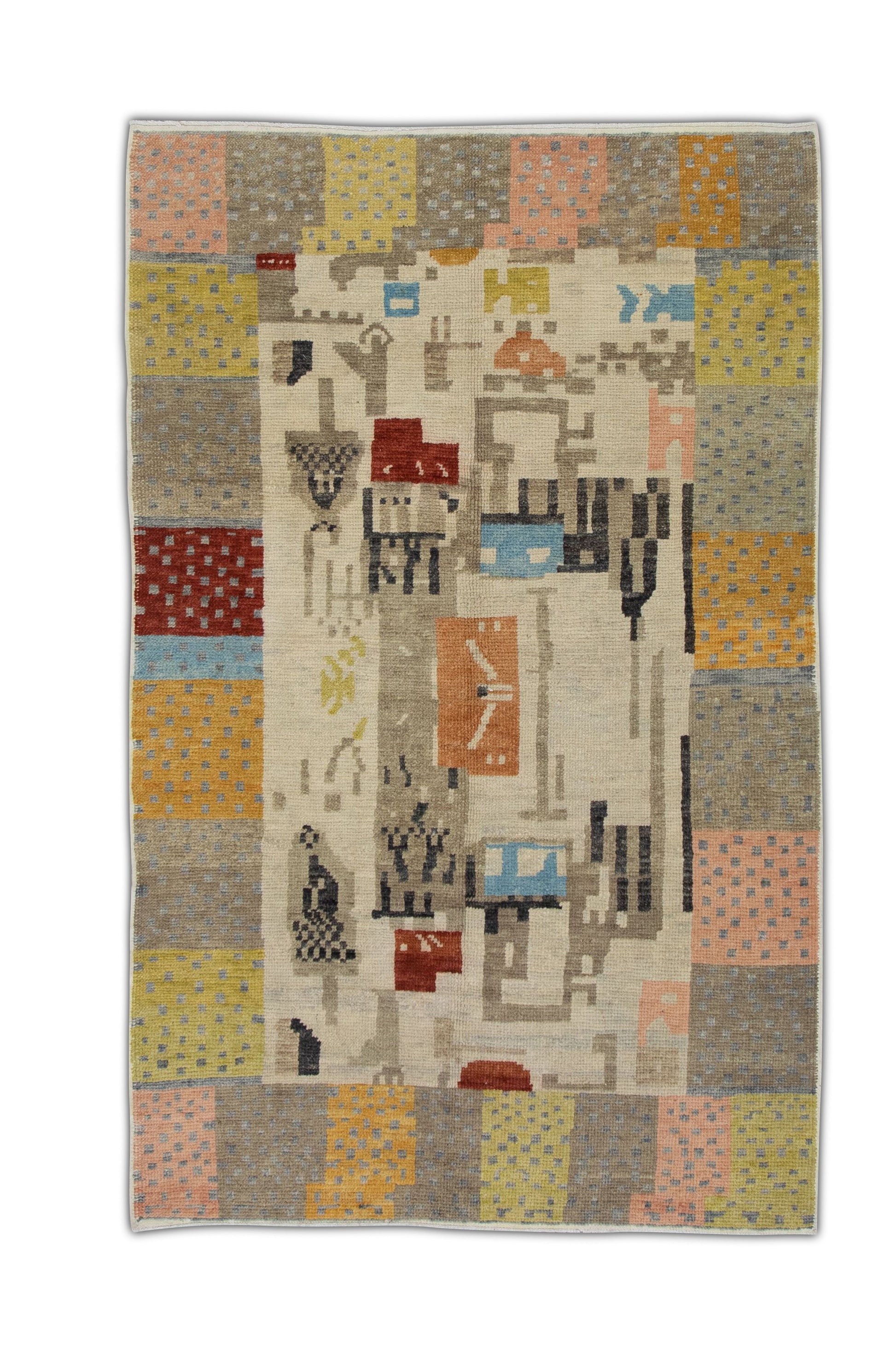 Turkish Tulu Rug Hand Knotted 4'7" x 6'11" #26