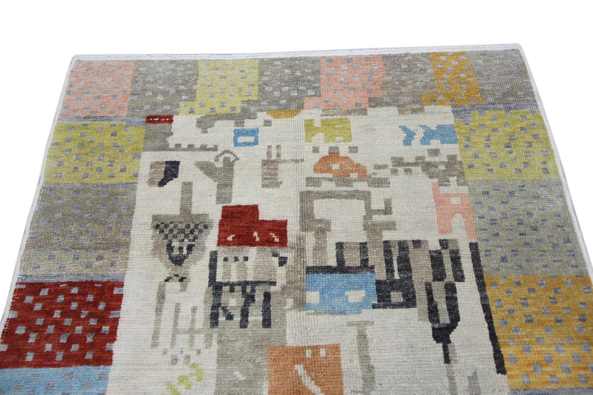 Turkish Tulu Rug Hand Knotted 4'7" x 6'11" #26