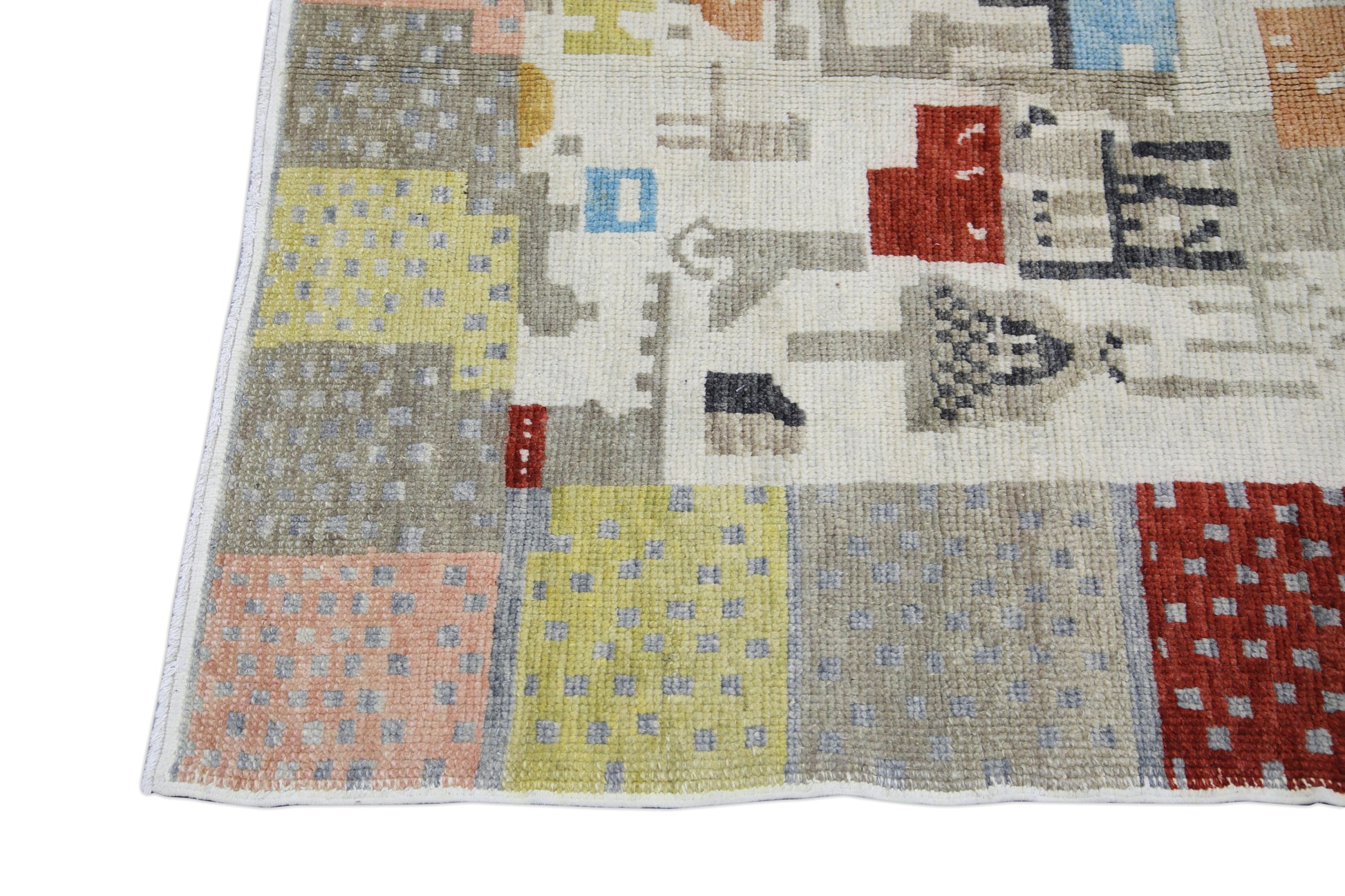Turkish Tulu Rug Hand Knotted 4'7" x 6'11" #26