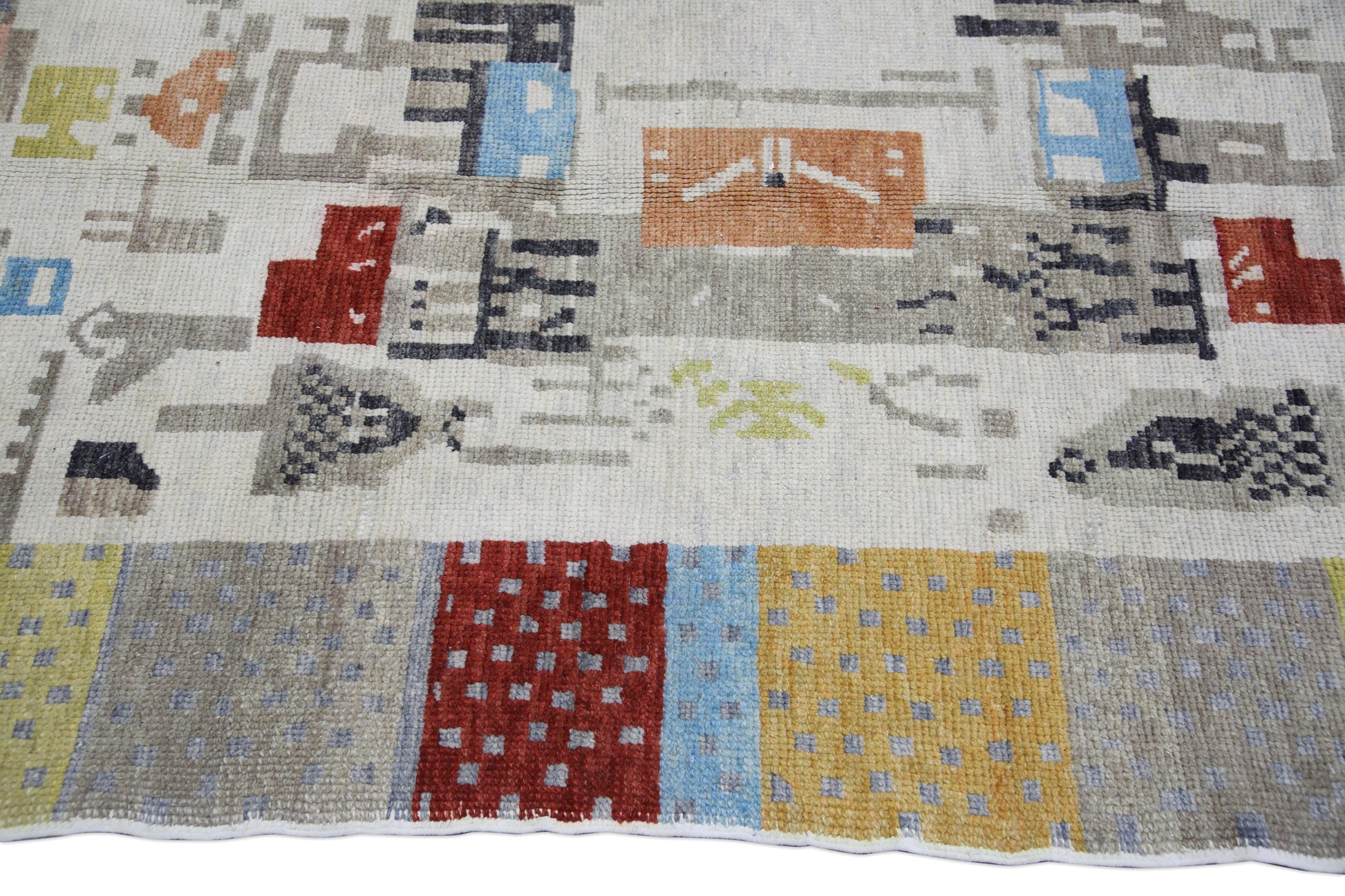 Turkish Tulu Rug Hand Knotted 4'7" x 6'11" #26