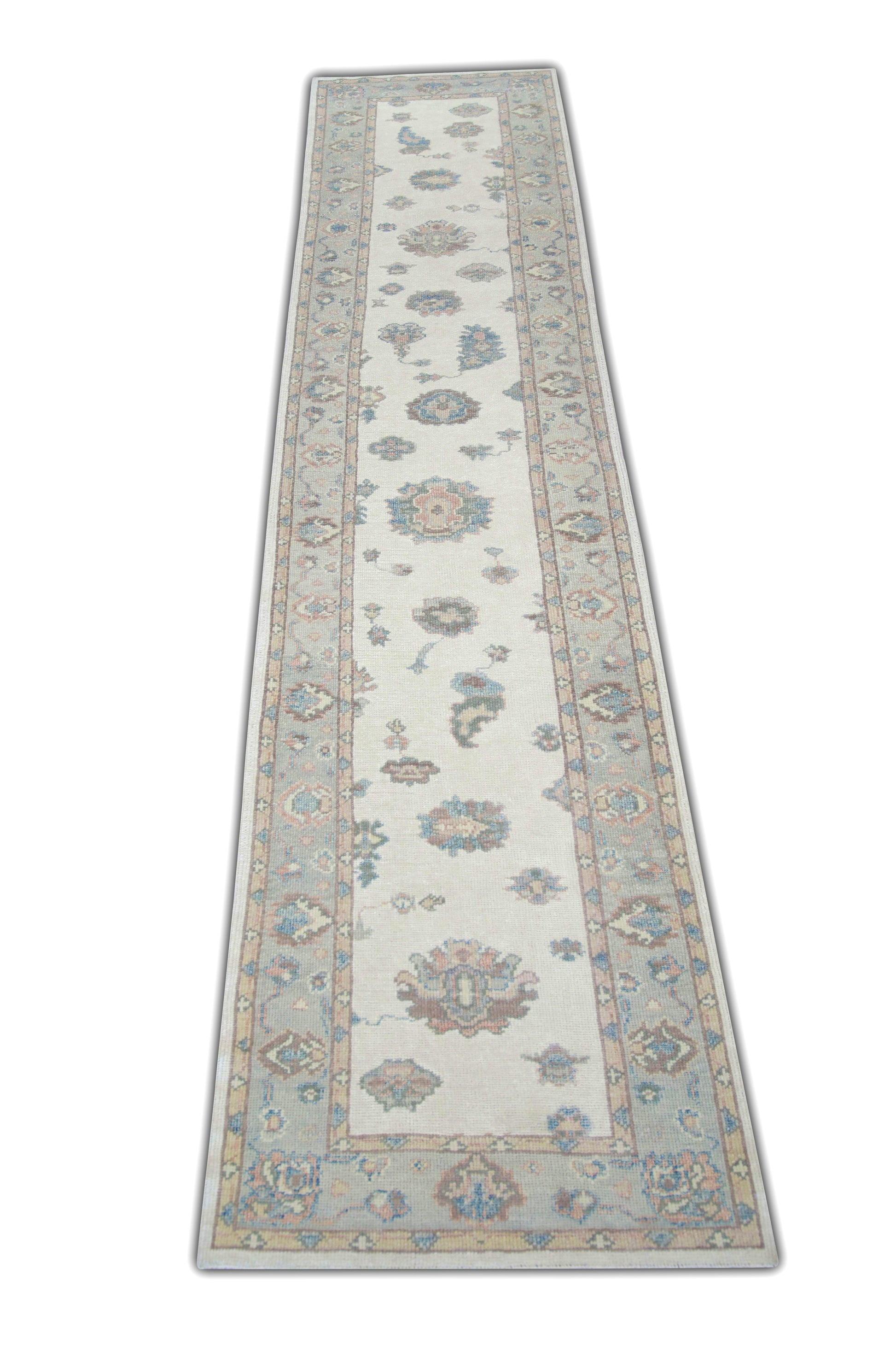Turkish Oushak Rug 3'2" x 14'2" #5746
