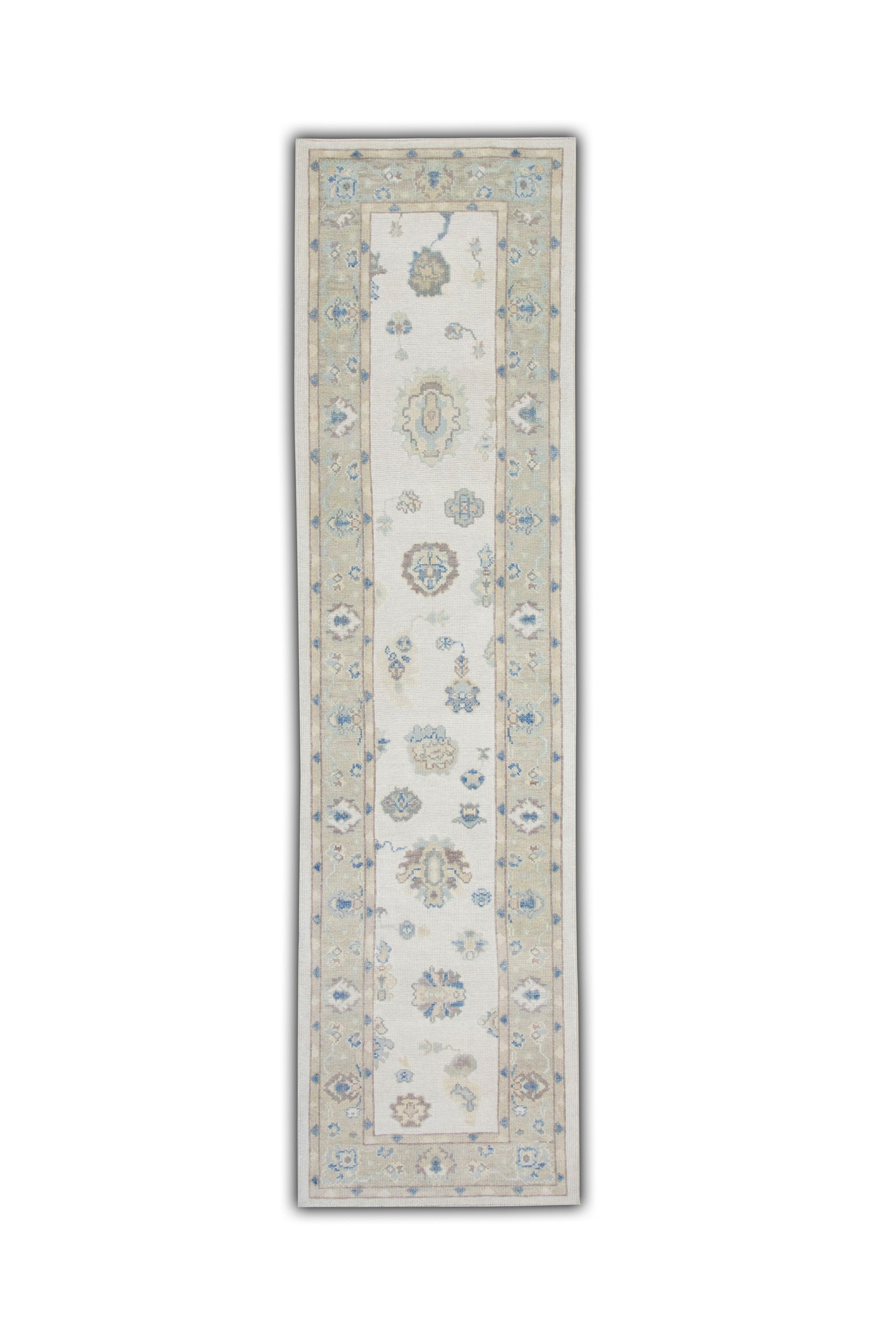 Turkish Oushak Rug 3'2" x 14'2" #5746