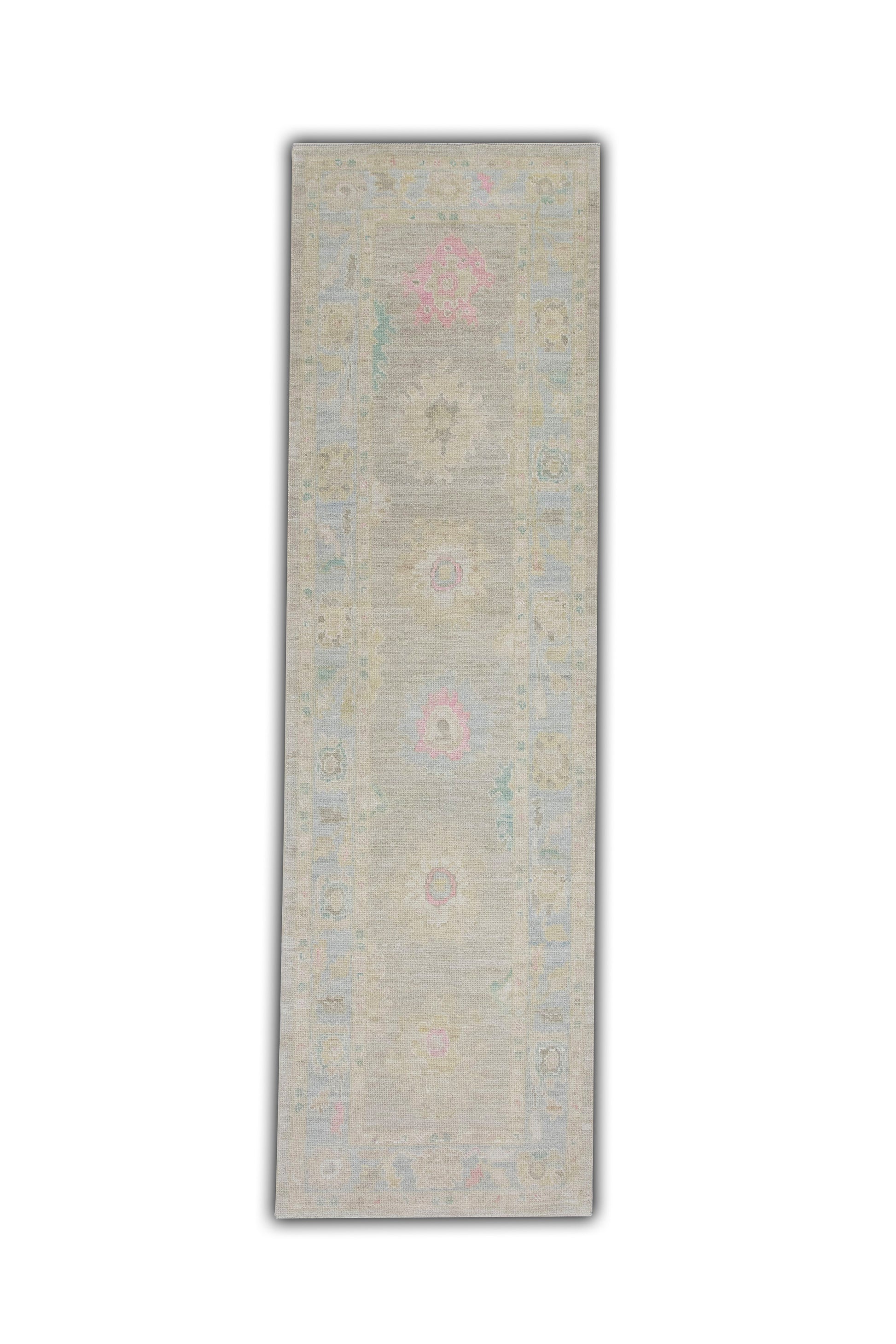 Turkish Oushak Rug 3'2" x 10'4" #5014