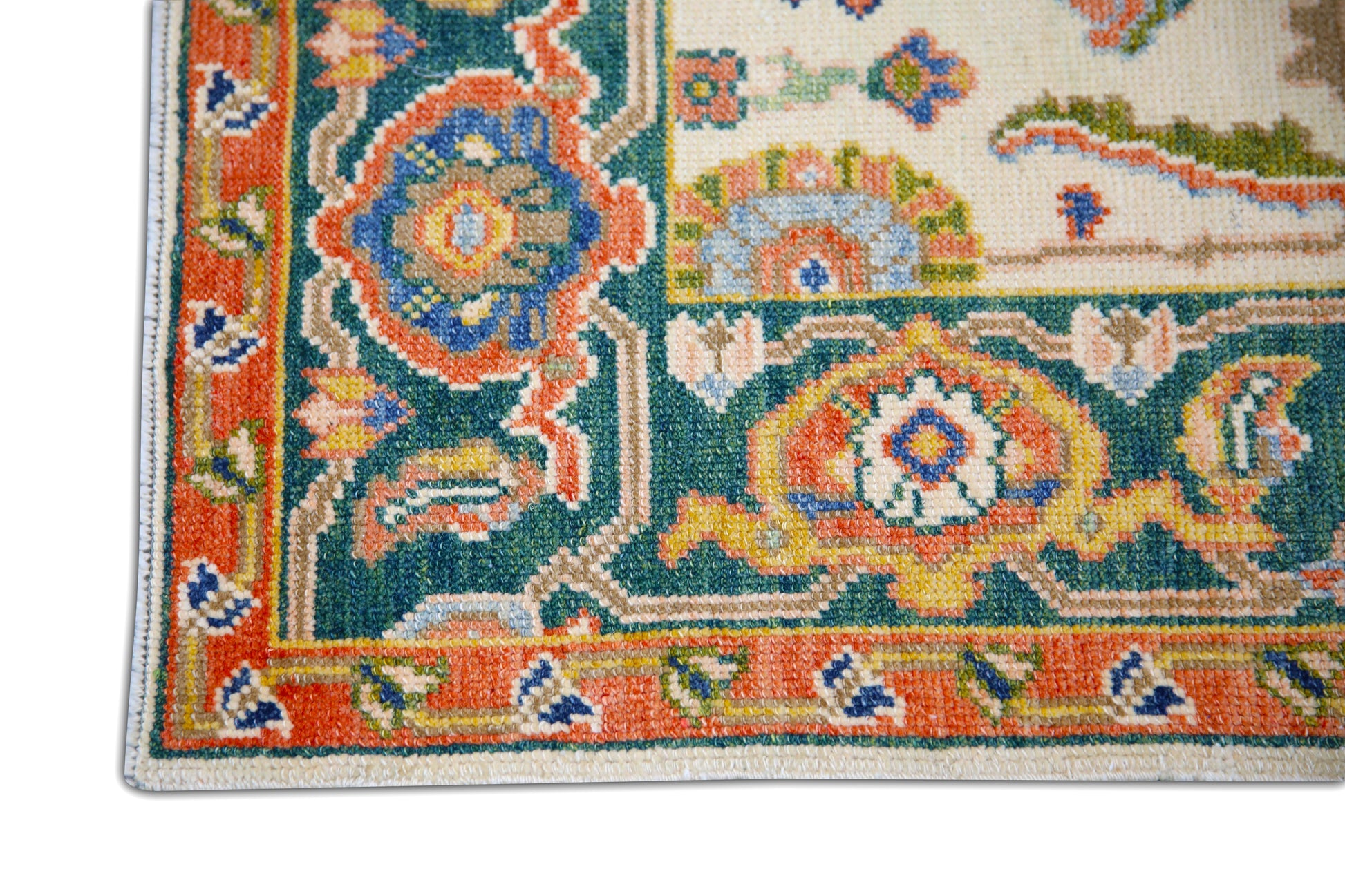 Turkish Antique Look Oushak Rug 2'9" x 10'5"  #5910