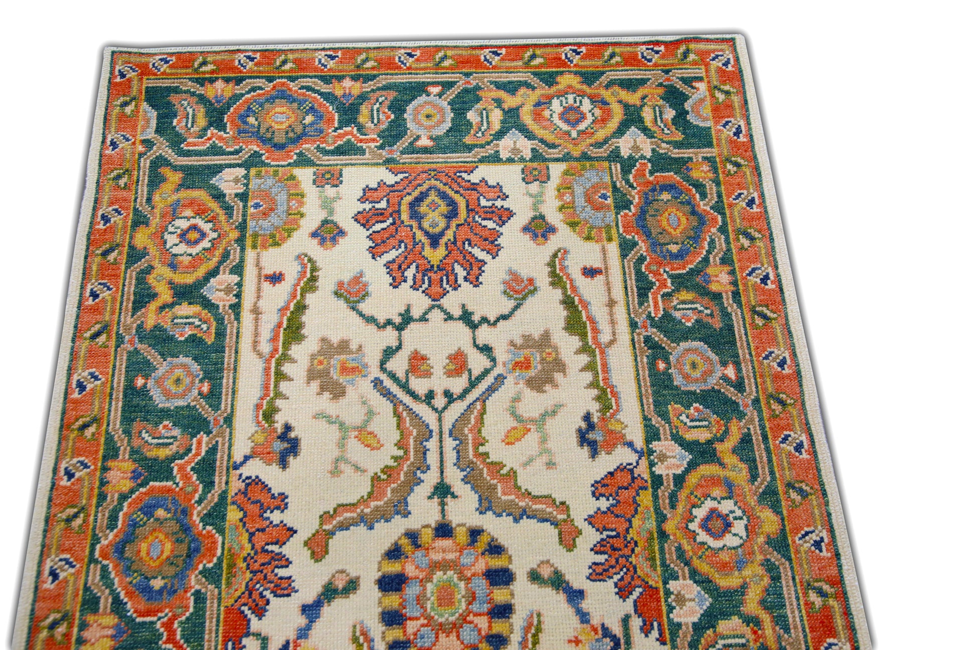 Turkish Antique Look Oushak Rug 2'9" x 10'5"  #5910