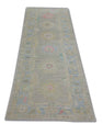 Turkish Oushak Rug 3' x 10'4" #5750
