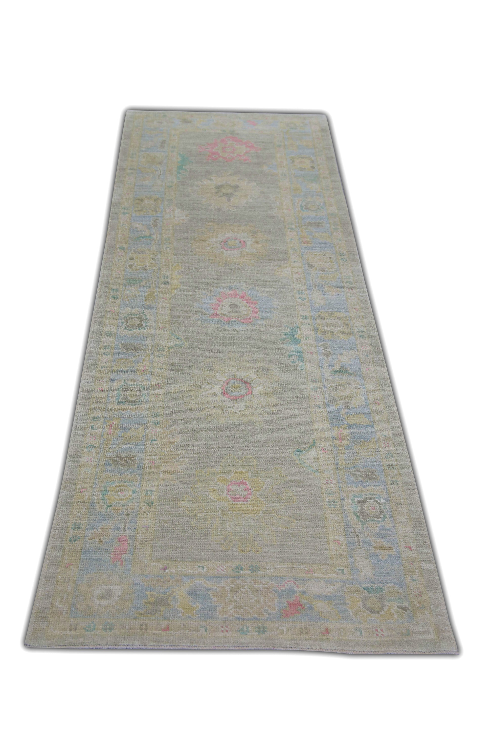 Turkish Oushak Rug 3' x 10'4" #5750
