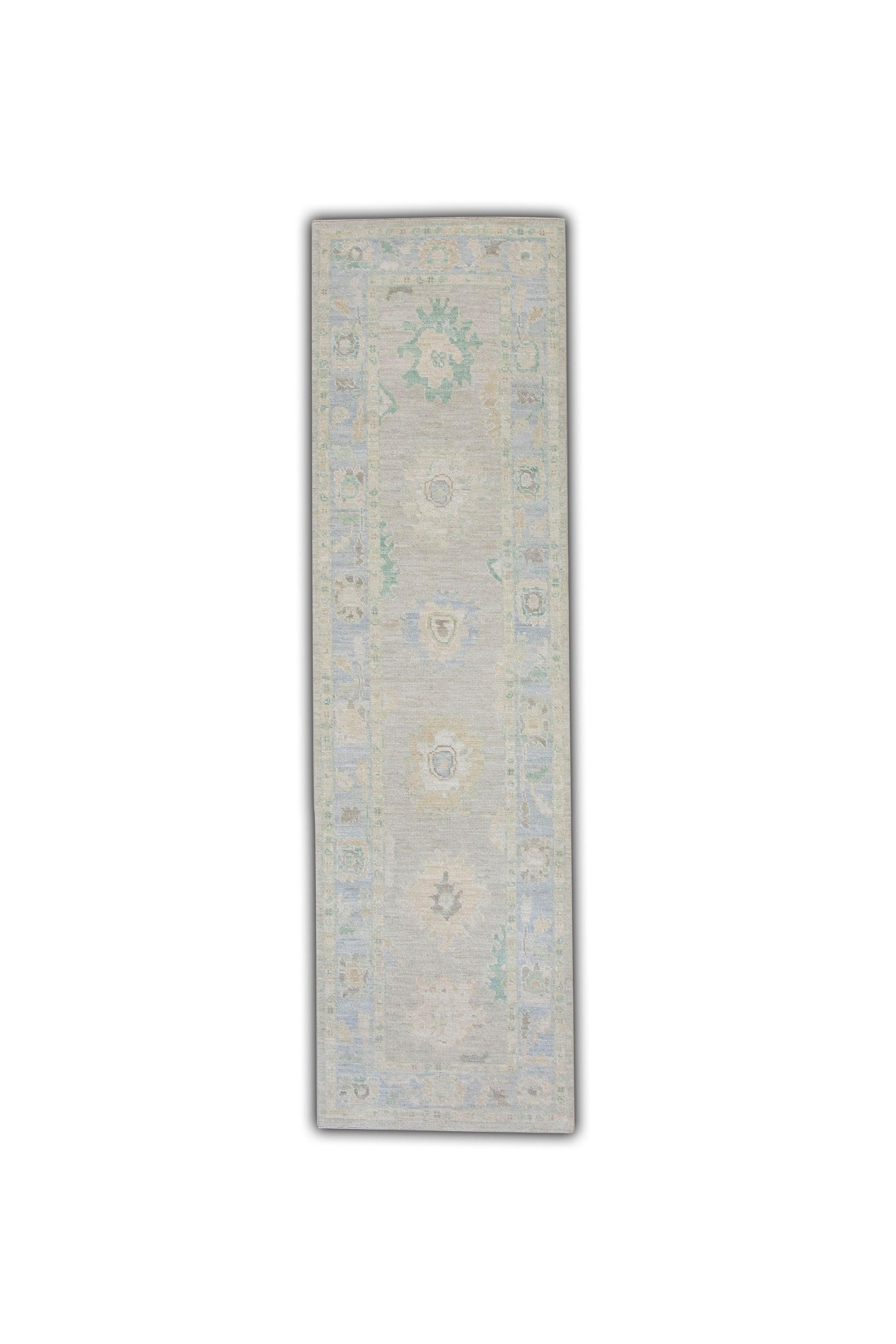 Turkish Oushak Rug 3' x 10'4" #5750