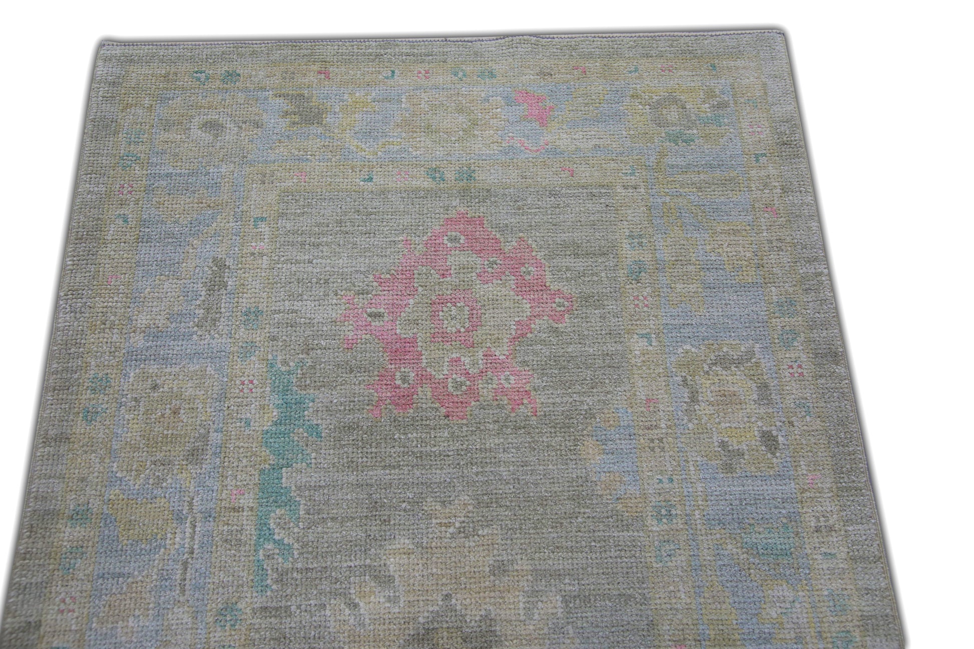 Turkish Oushak Rug 3' x 10'4" #5750