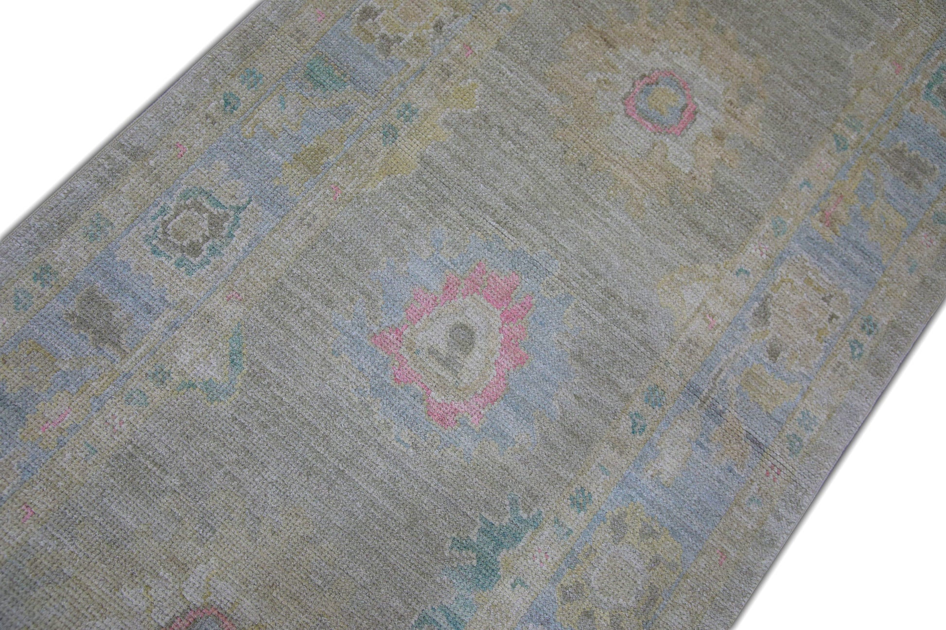 Turkish Oushak Rug 3' x 10'4" #5750