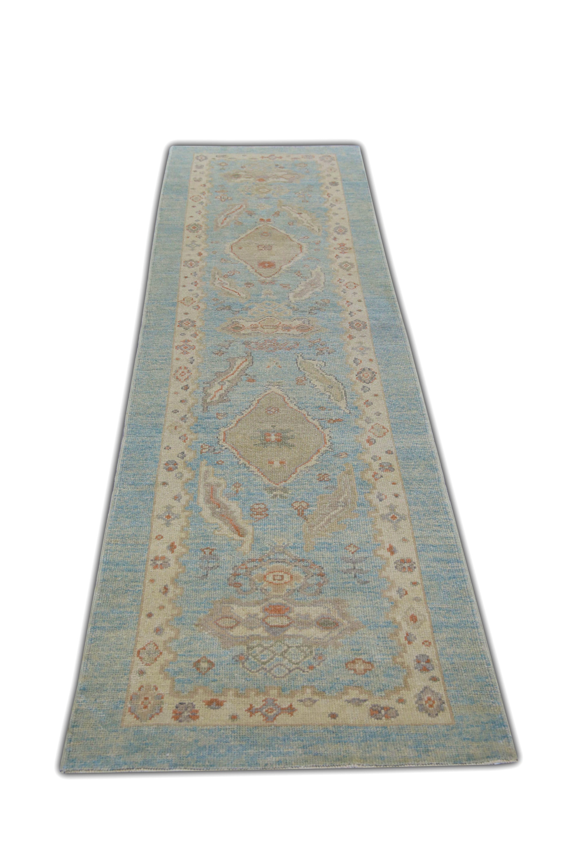Turkish Oushak Rug 3' x 11'8" #5926