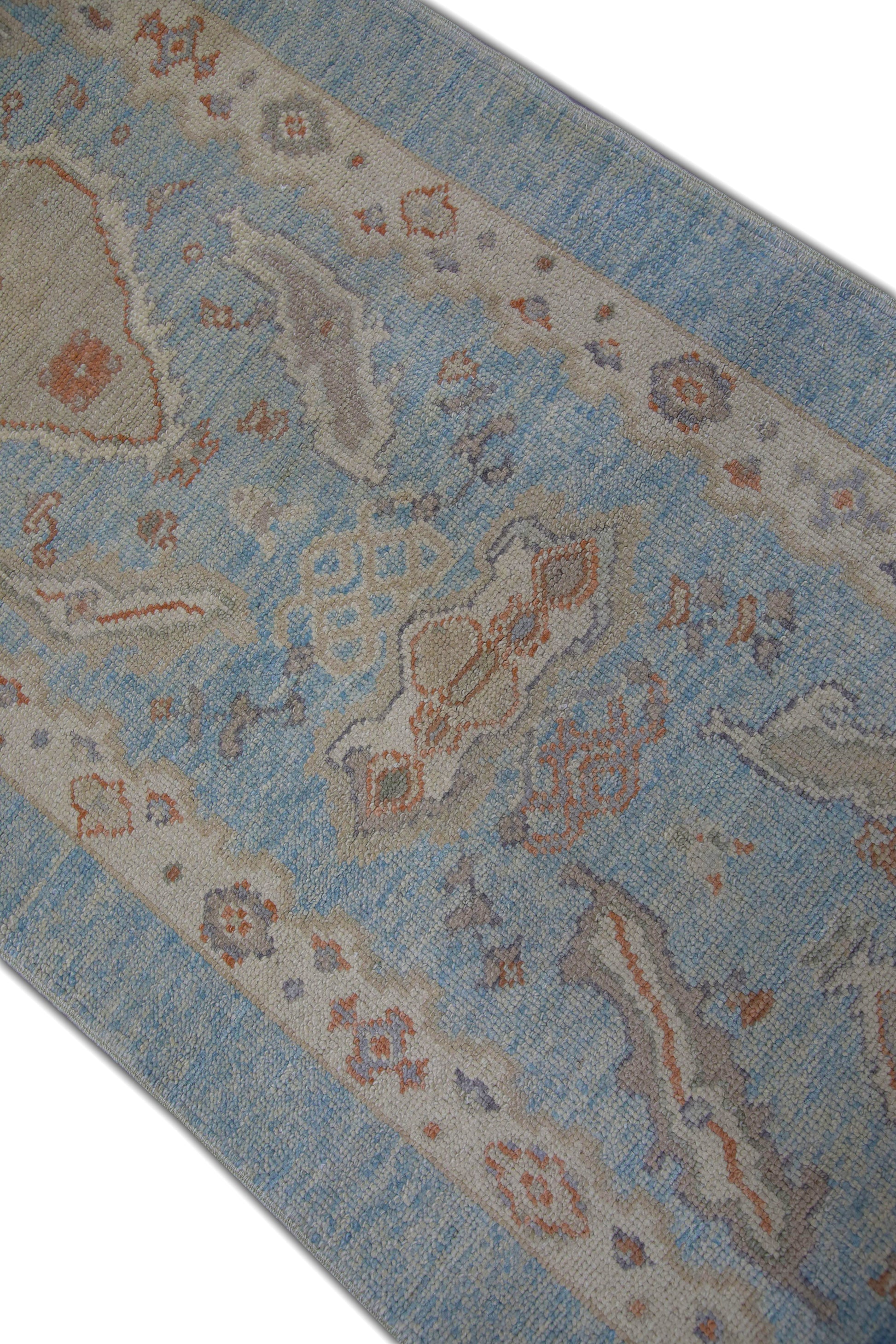 Turkish Oushak Rug 3' x 11'8" #5926