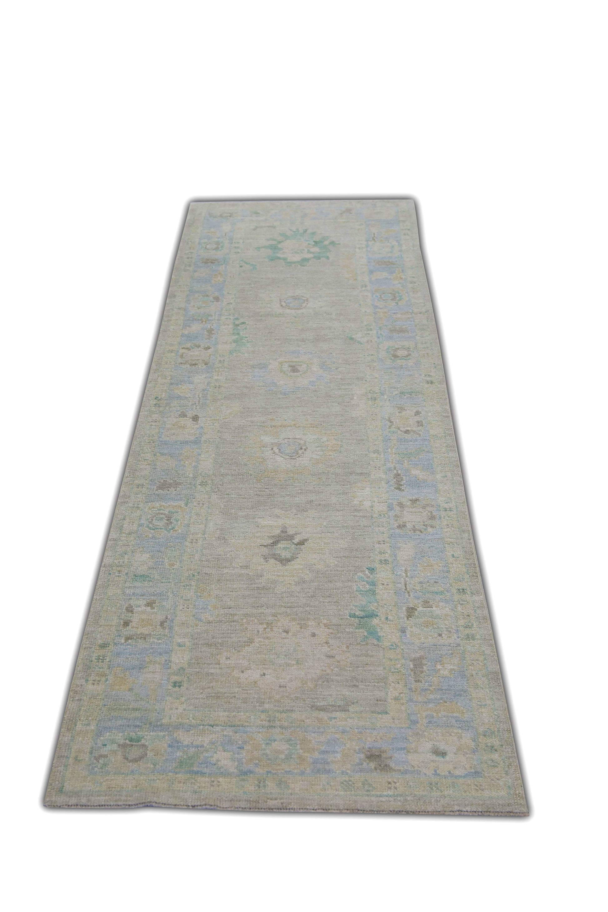 Turkish Oushak Rug 2'11" x 10'4" #5988