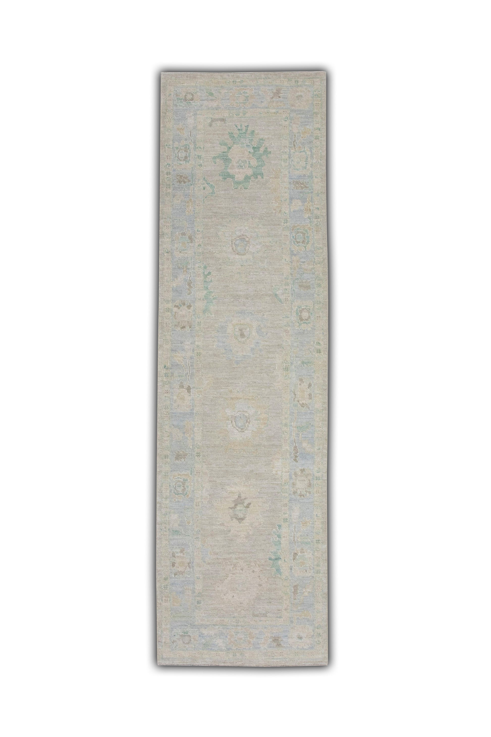 Turkish Oushak Rug 2'11" x 10'4" #5988