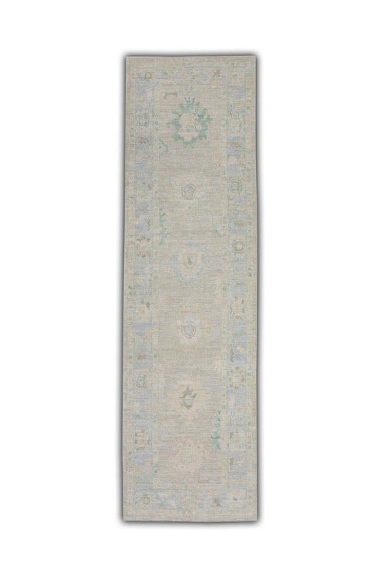 #5988 Turkish Oushak 2'11" x 10'4"