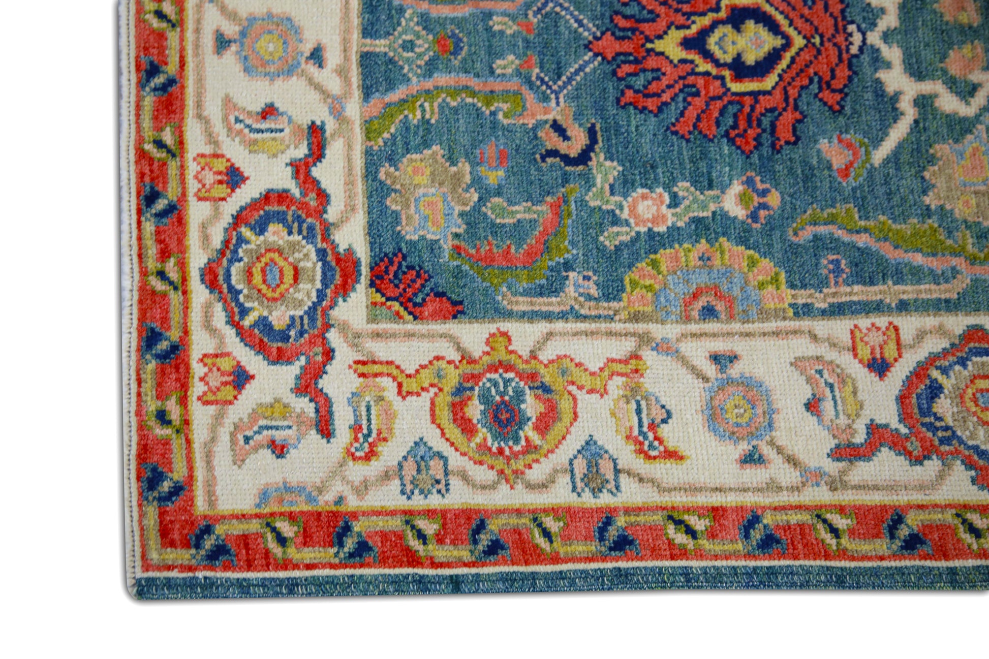 Turkish Antique Look Oushak Rug 2'10" x 12'7"  #5898