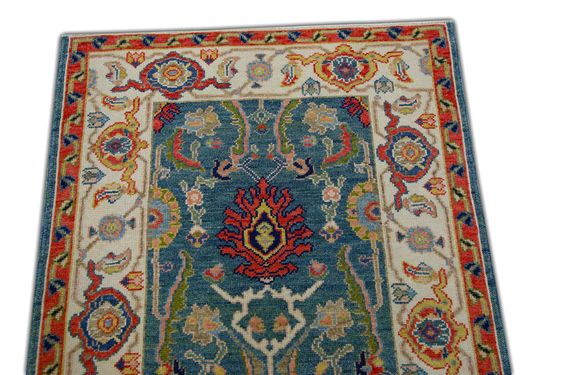Turkish Antique Look Oushak Rug 2'10" x 12'7"  #5898
