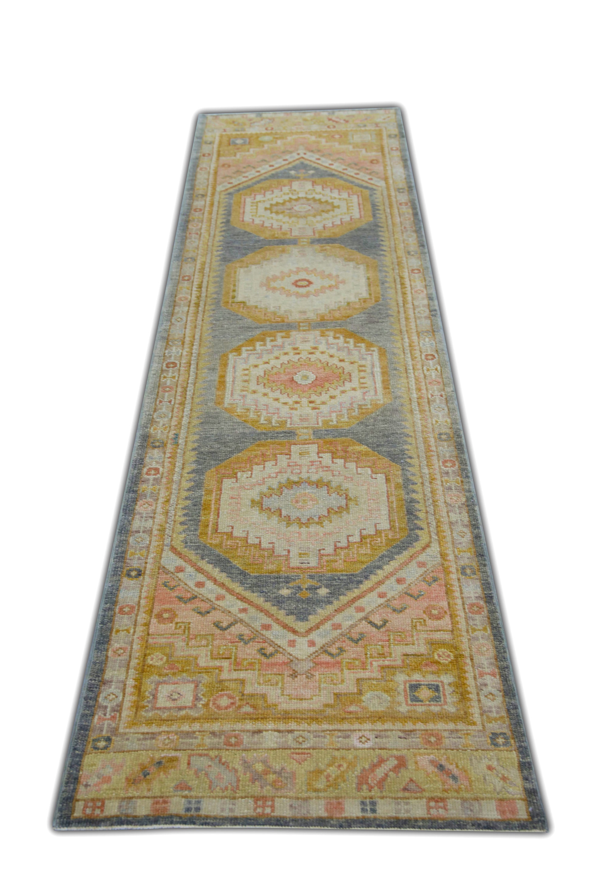 Turkish Oushak Rug 3' x 11'11" #5984