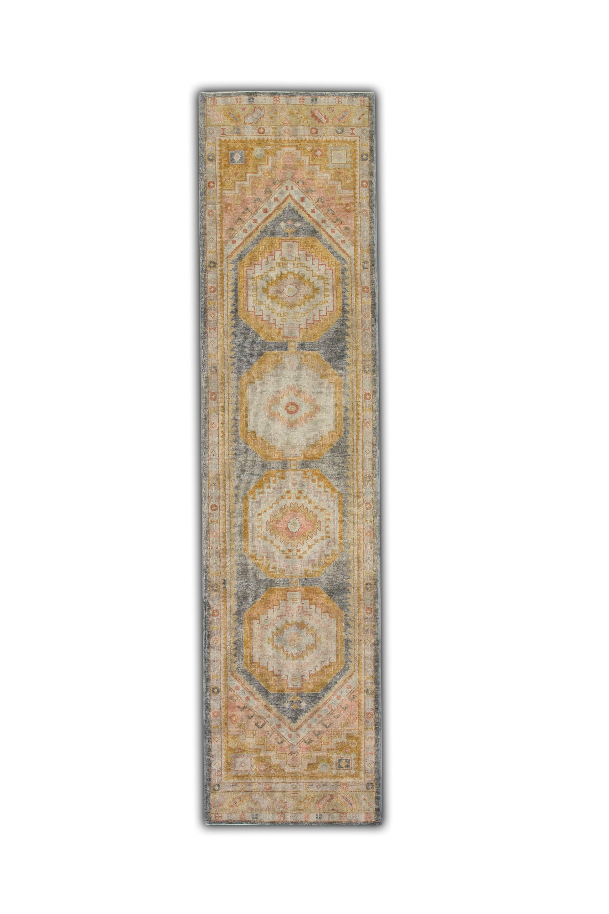 Turkish Oushak Rug 3' x 11'11" #5984