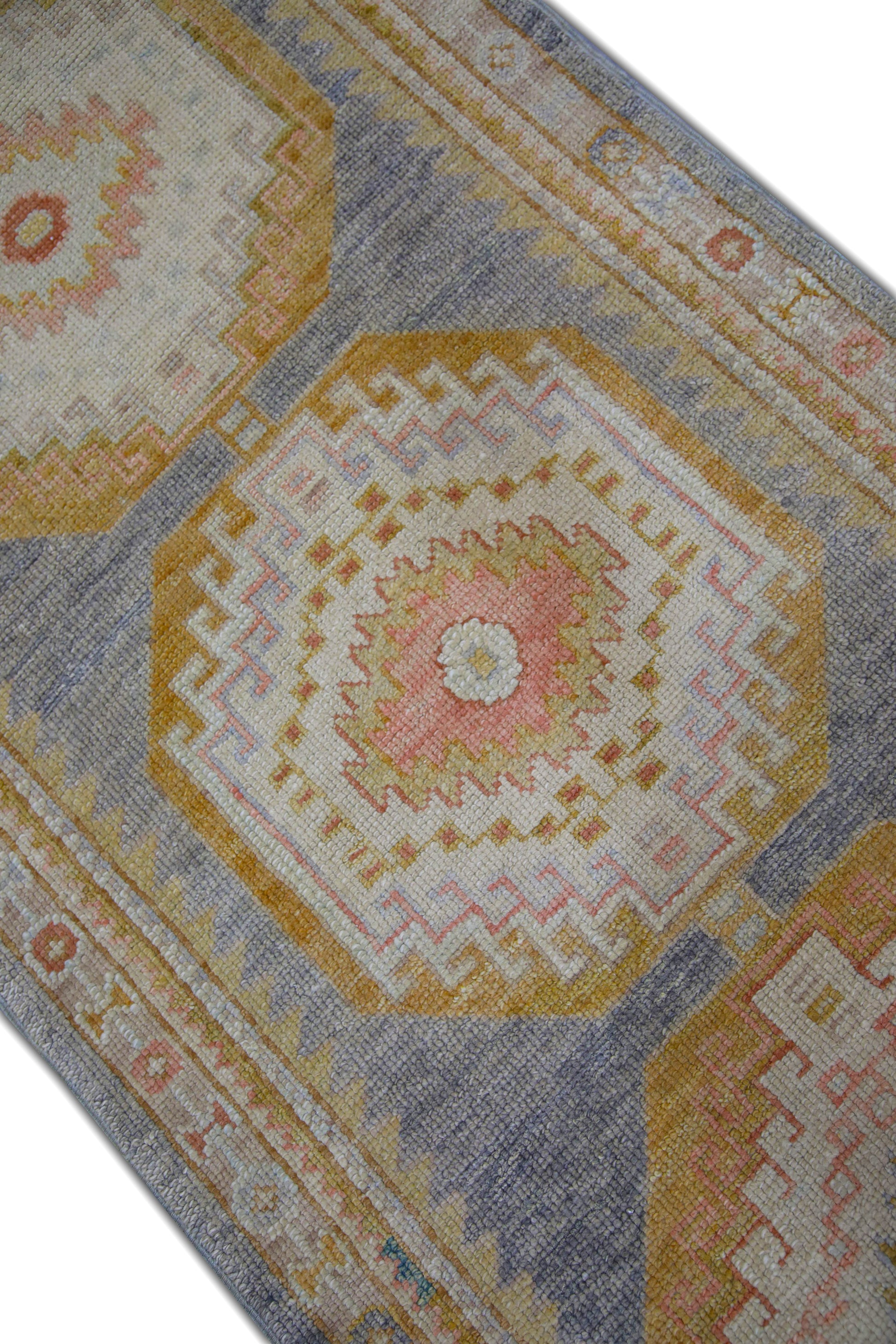 Turkish Oushak Rug 3' x 11'11" #5984