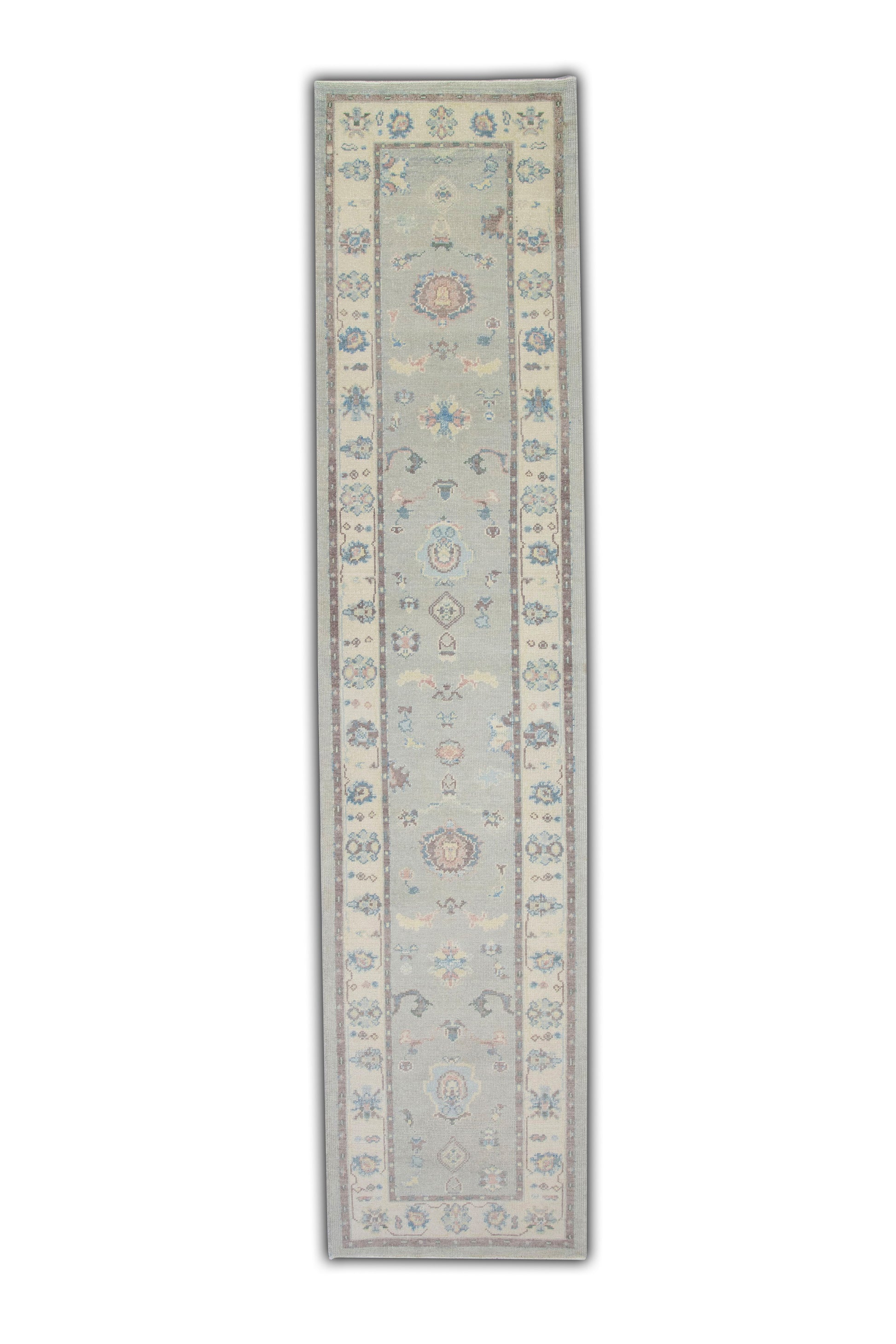 Turkish Oushak Rug 3'1" x 13'9" #5594