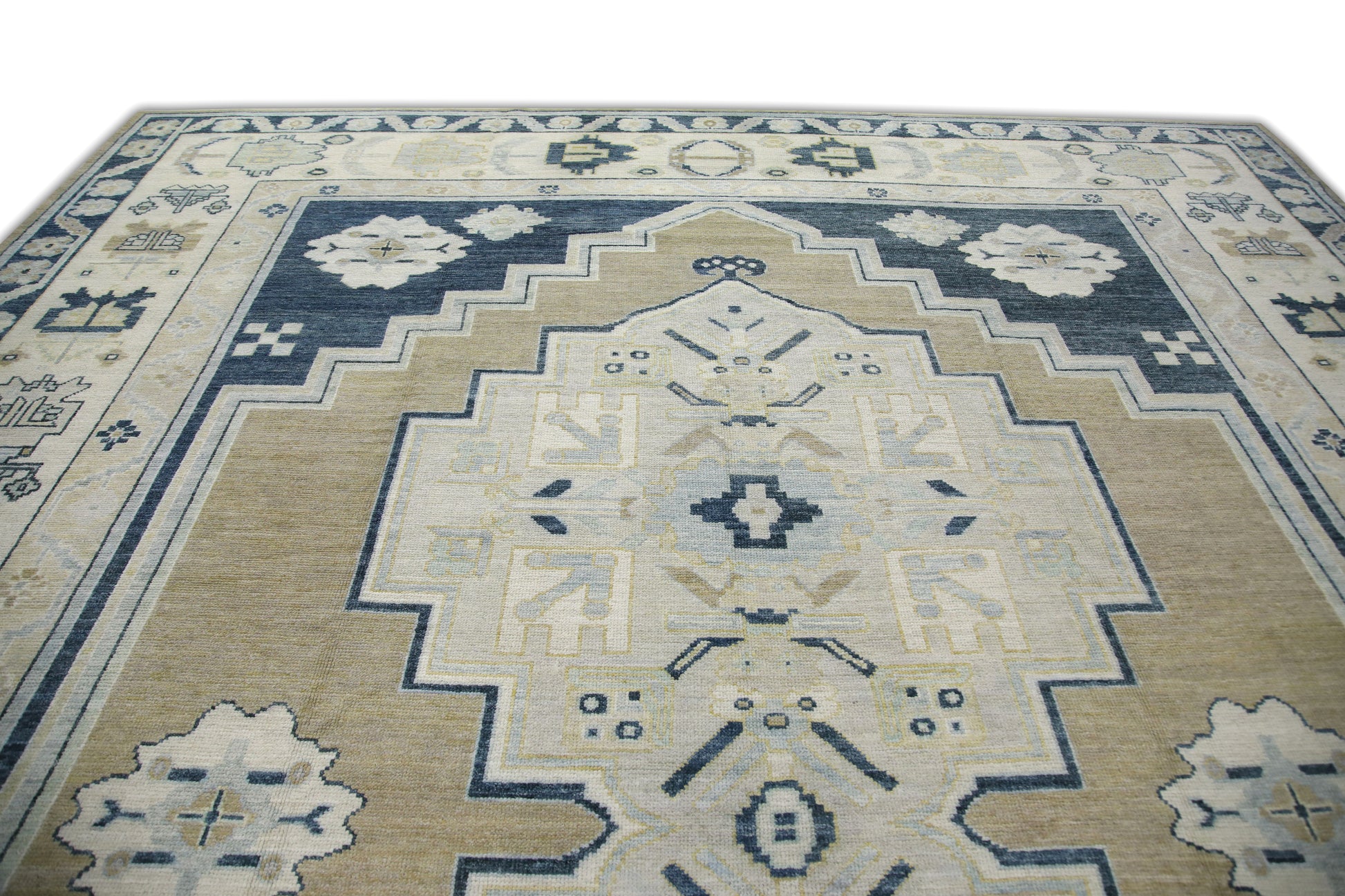 Turkish Antique Look Oushak Rug 12'6" x 16'  #6554