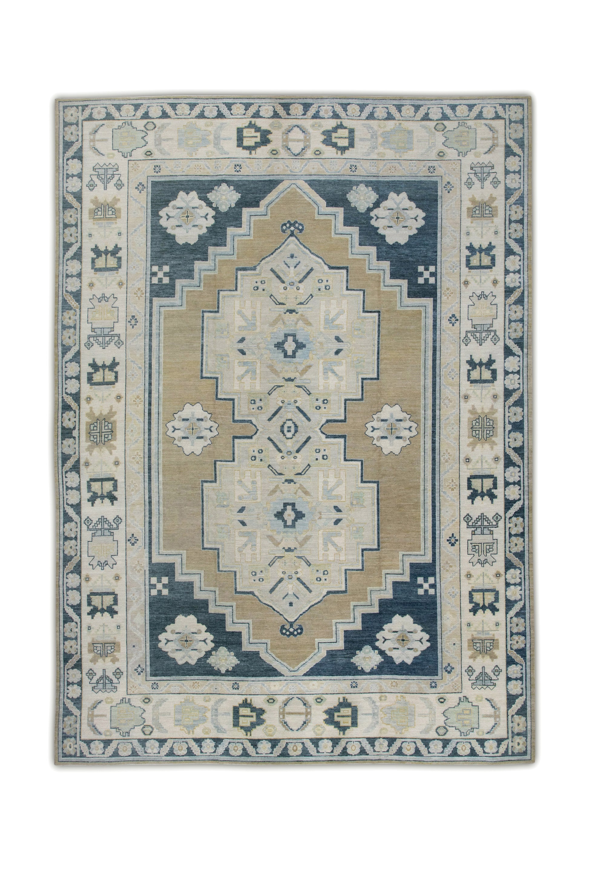 Turkish Antique Look Oushak Rug 12'6" x 16'  #6554