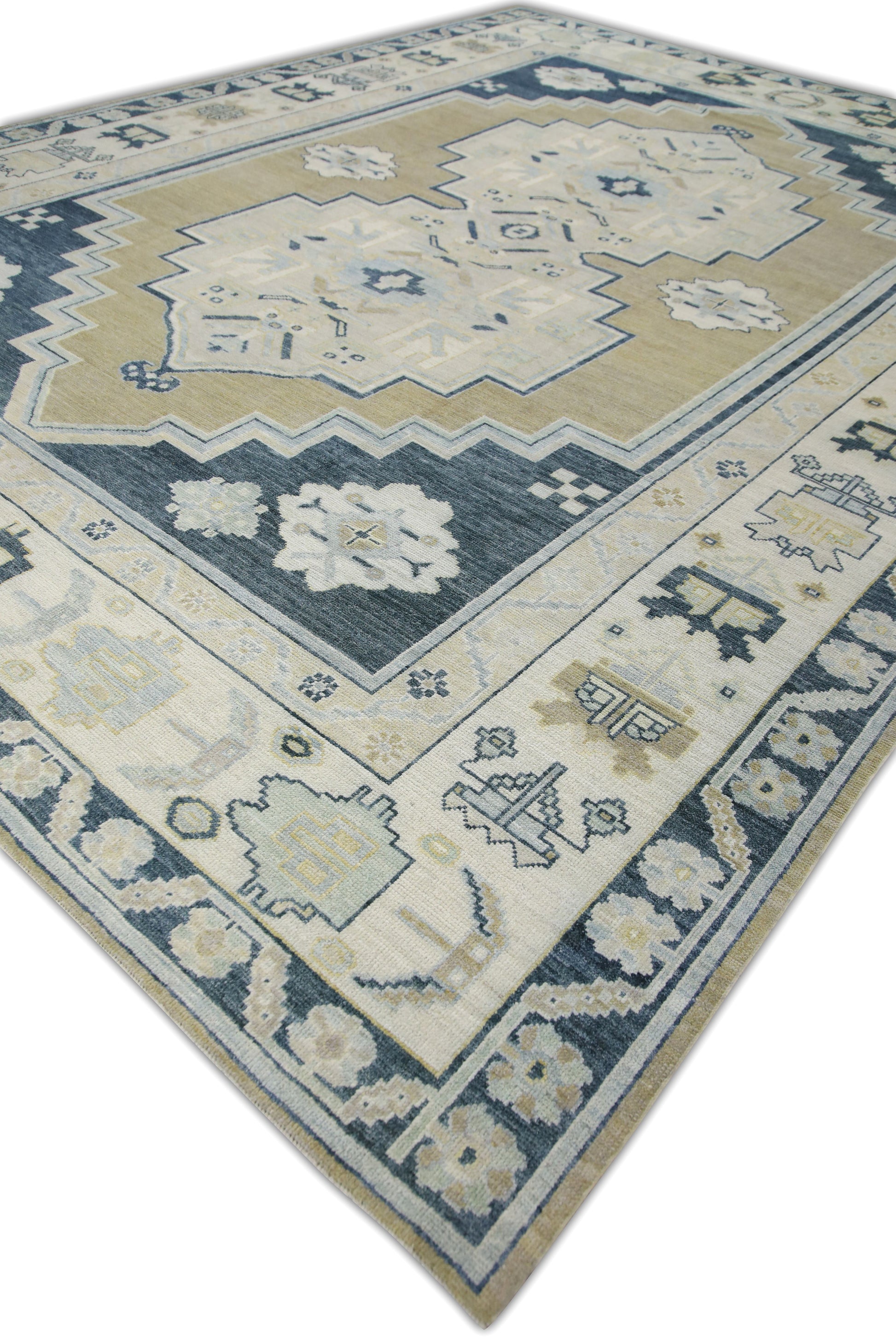 Turkish Antique Look Oushak Rug 12'6" x 16'  #6554