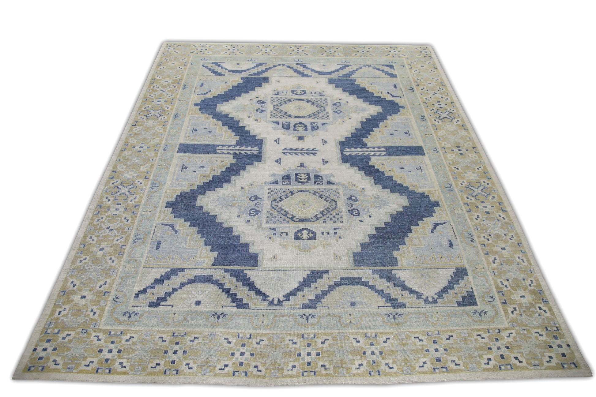 Turkish Antique Look Oushak Rug  12'5" x 14'10"  #6562