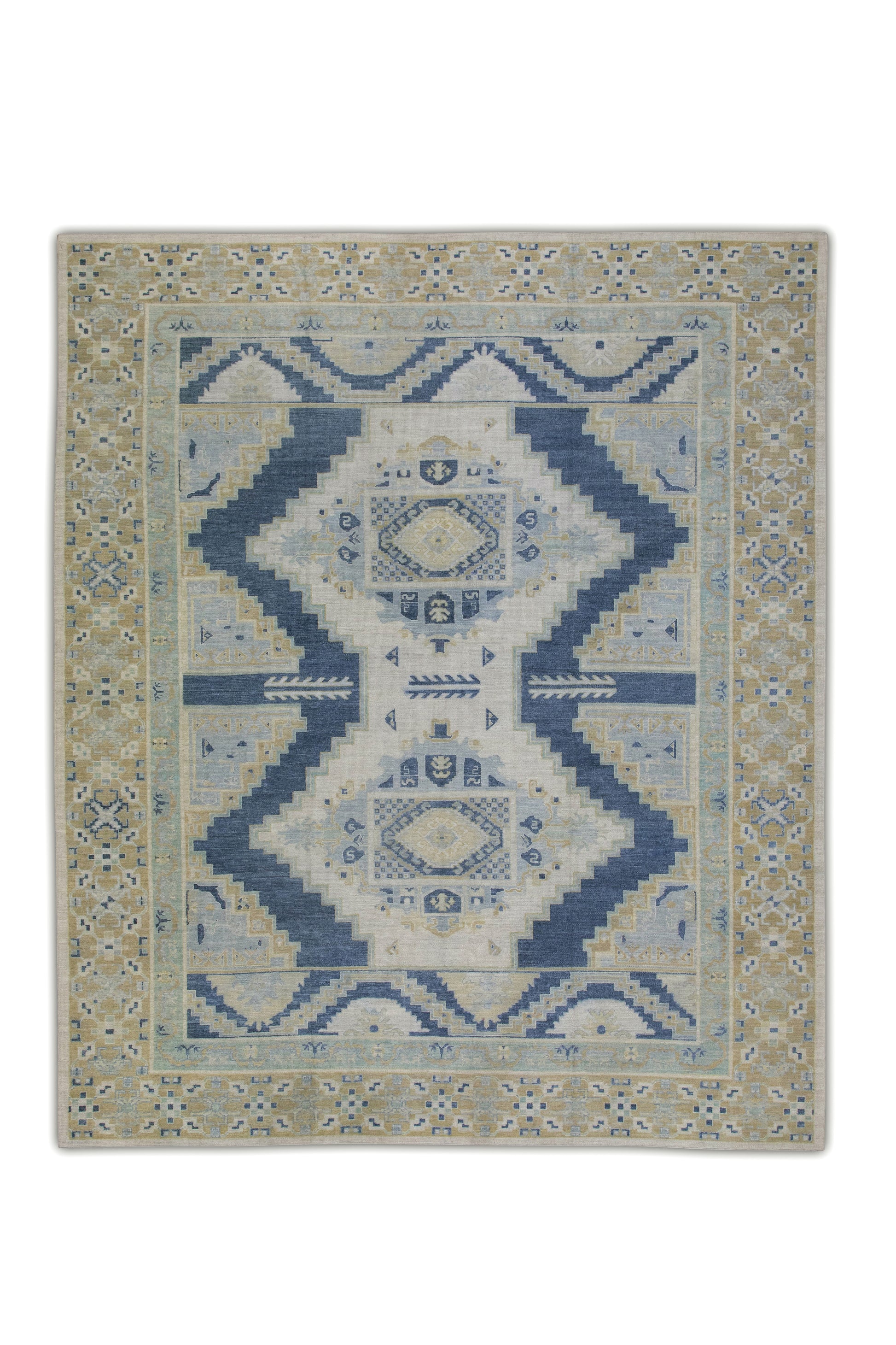 Turkish Antique Look Oushak Rug  12'5" x 14'10"  #6562