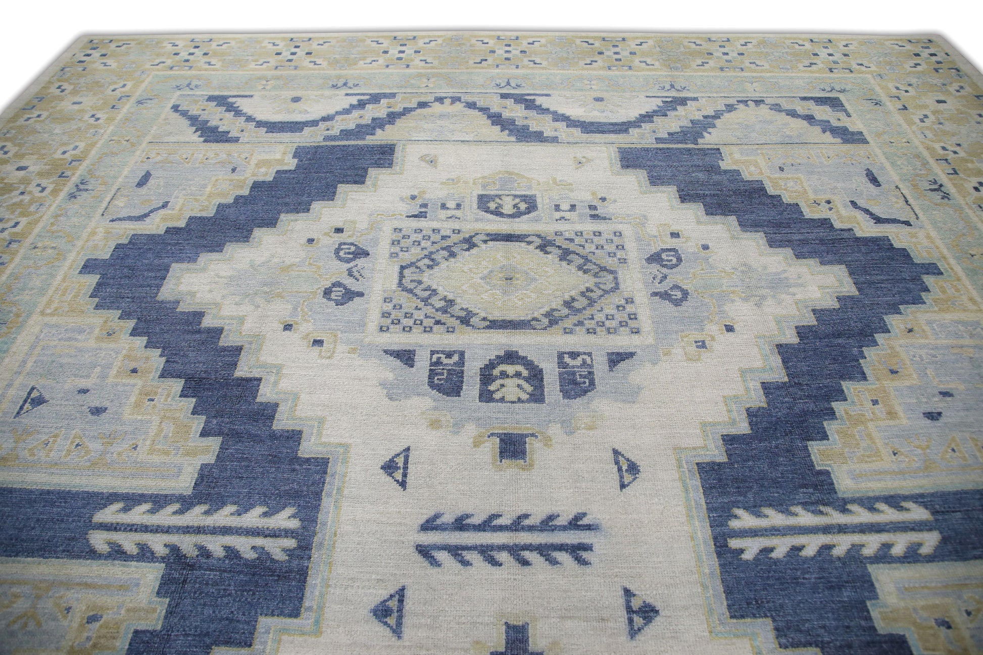 Turkish Antique Look Oushak Rug  12'5" x 14'10"  #6562