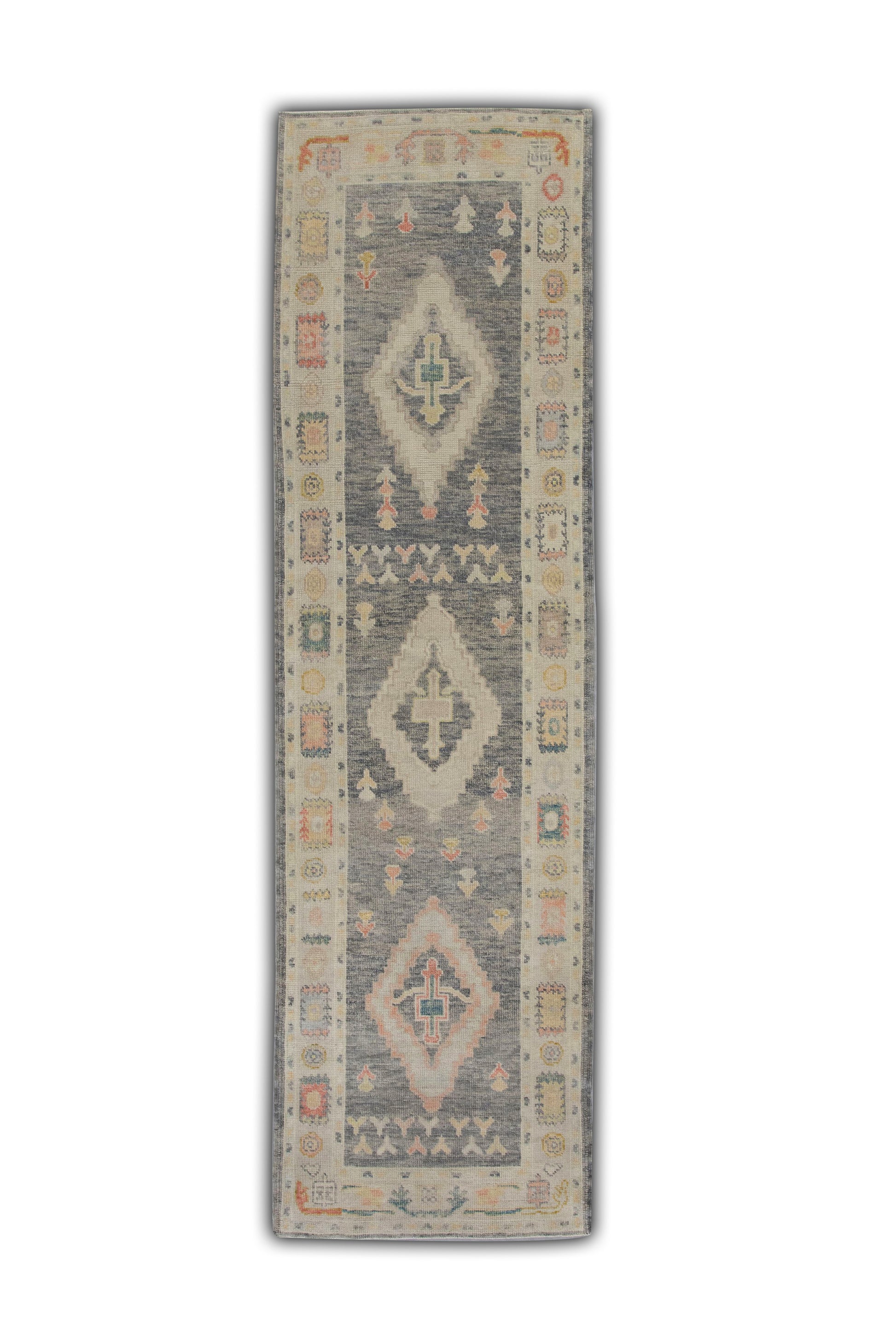 Turkish Oushak Rug 3' x 10'10" #5783