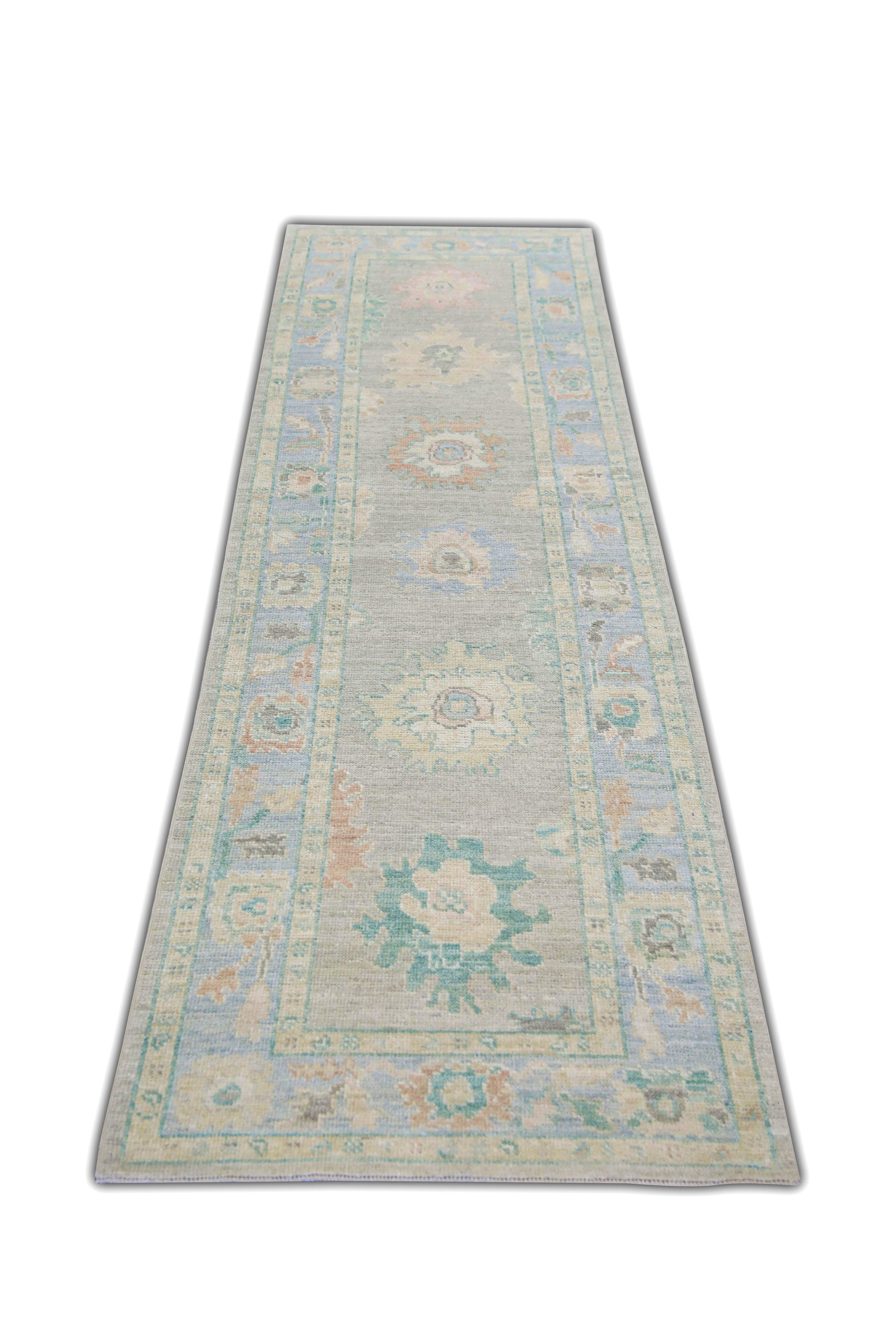 Turkish Oushak Rug 2'11" x 10'6" #5306
