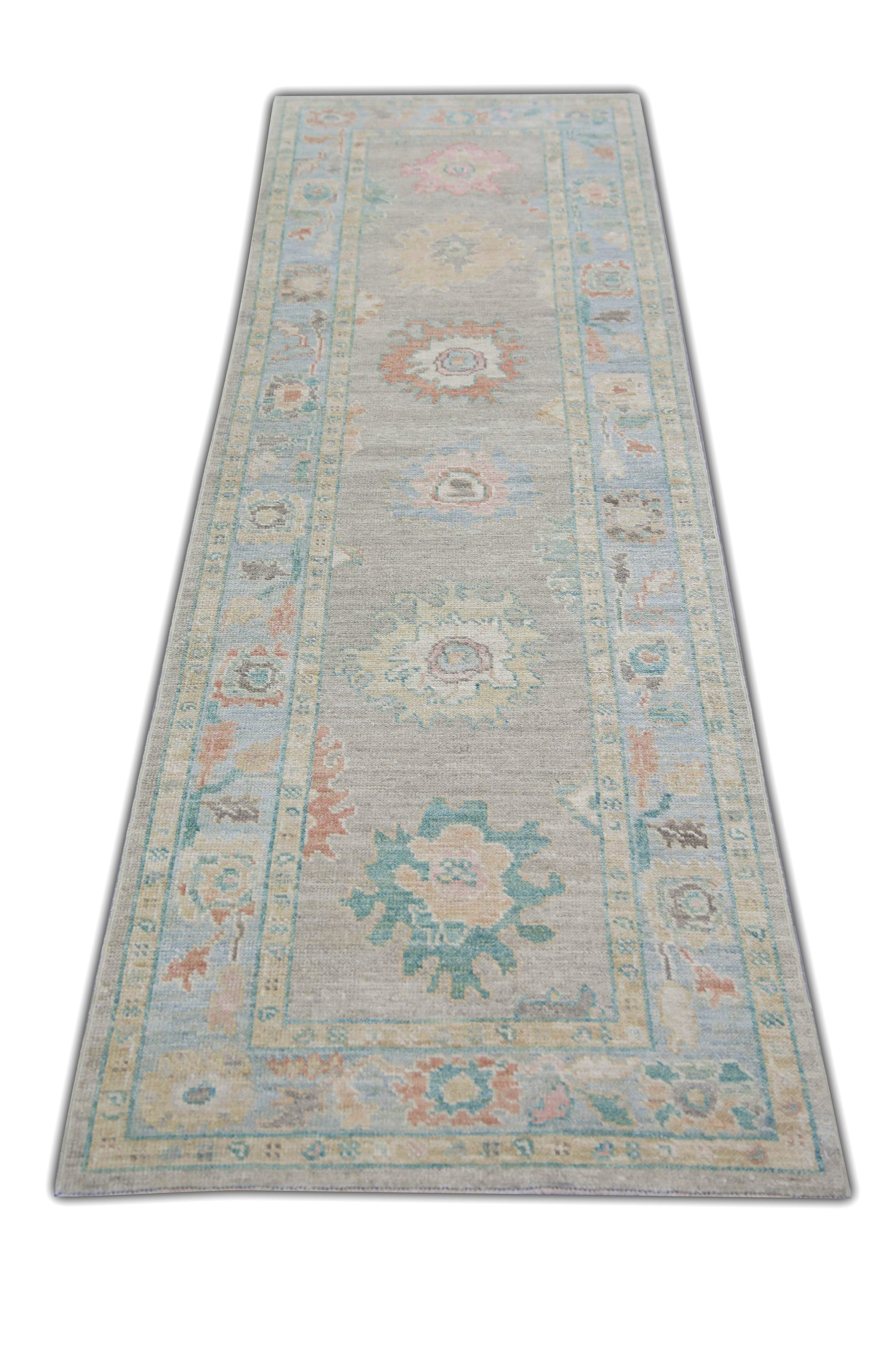 Turkish Oushak Rug 2'10" x 10'6" #5279