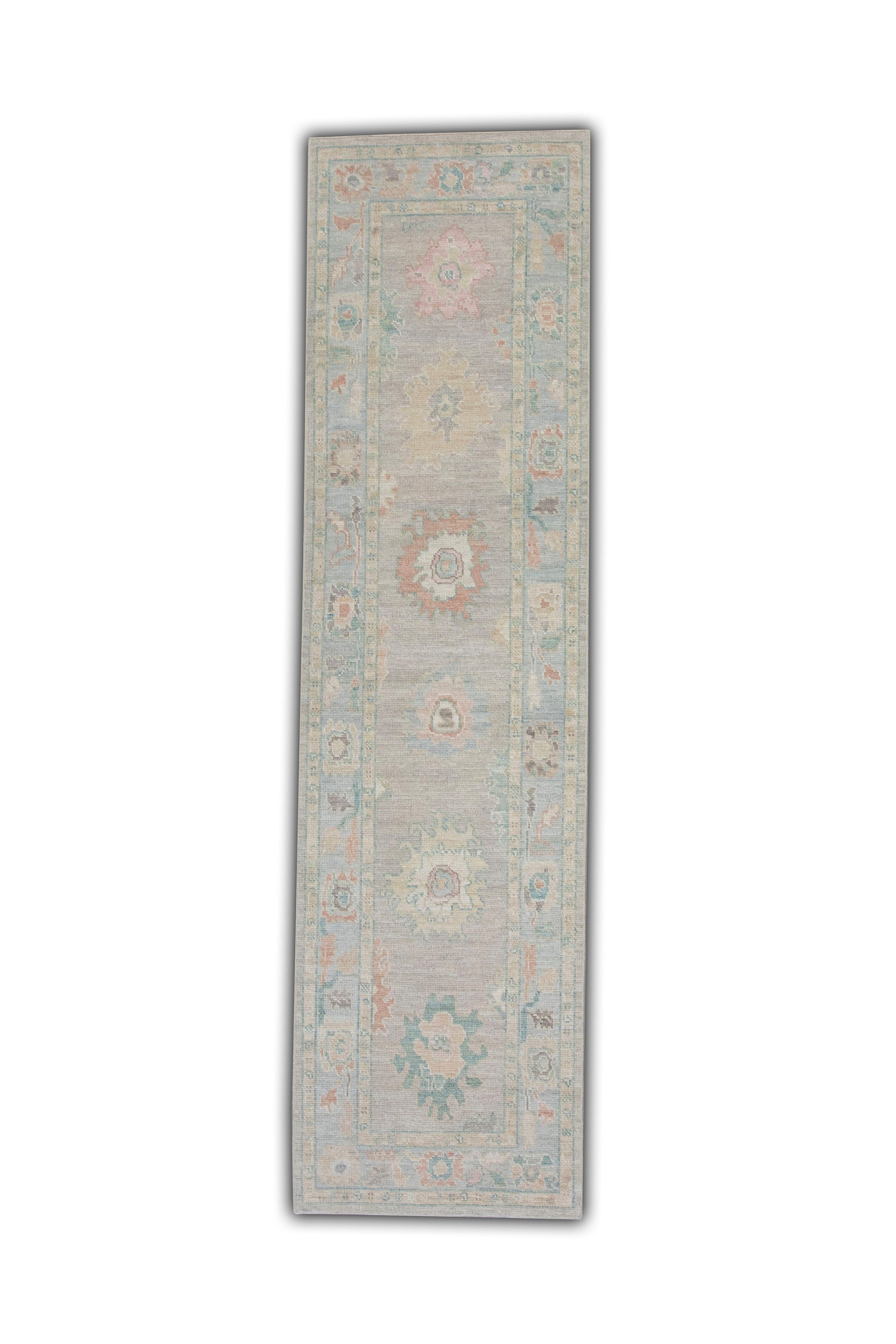 Turkish Oushak Rug 2'10" x 10'6" #5279