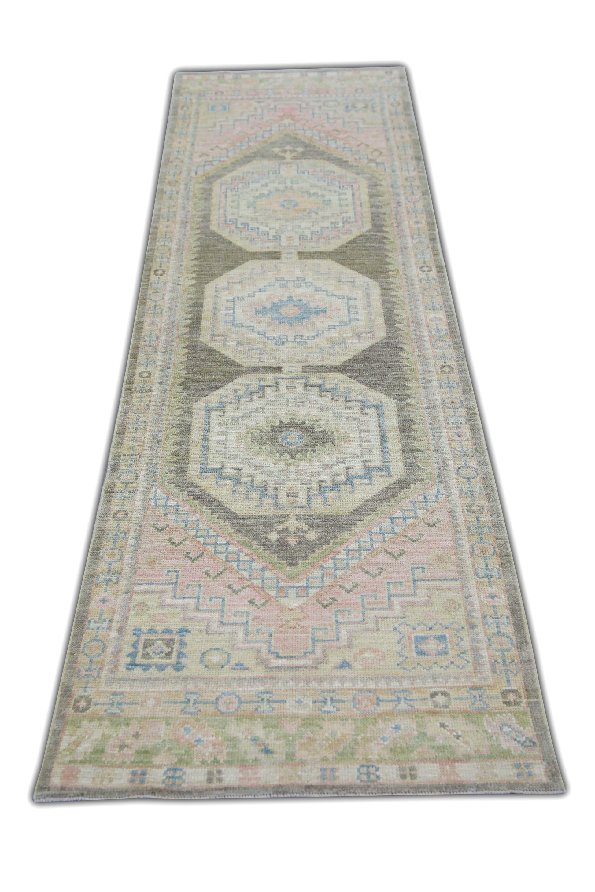 Turkish Oushak Rug 2'10" x 10'6" #5256
