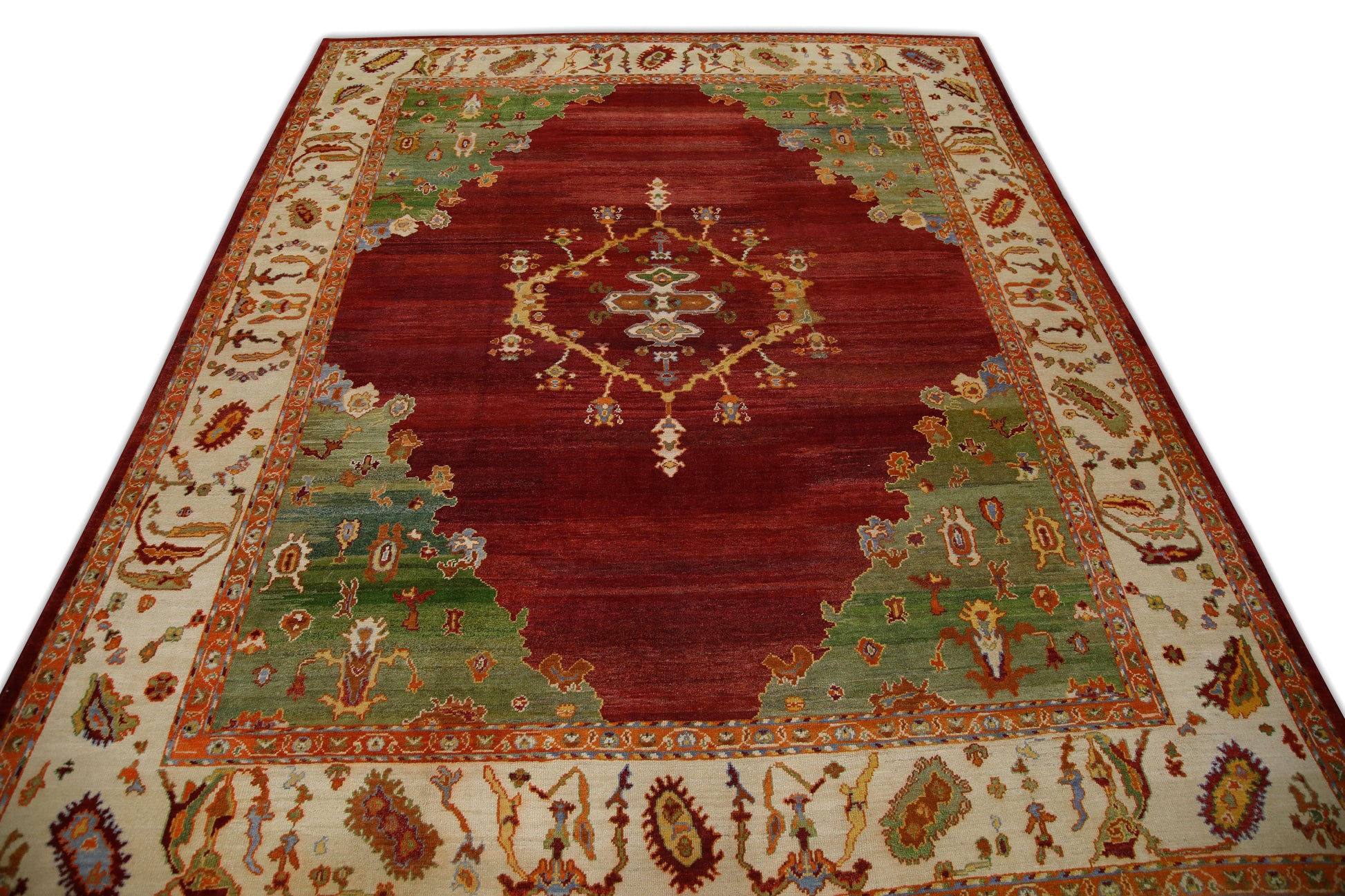 Turkish Old Wool Oushak Rug 12'10" x 15'11"  #103