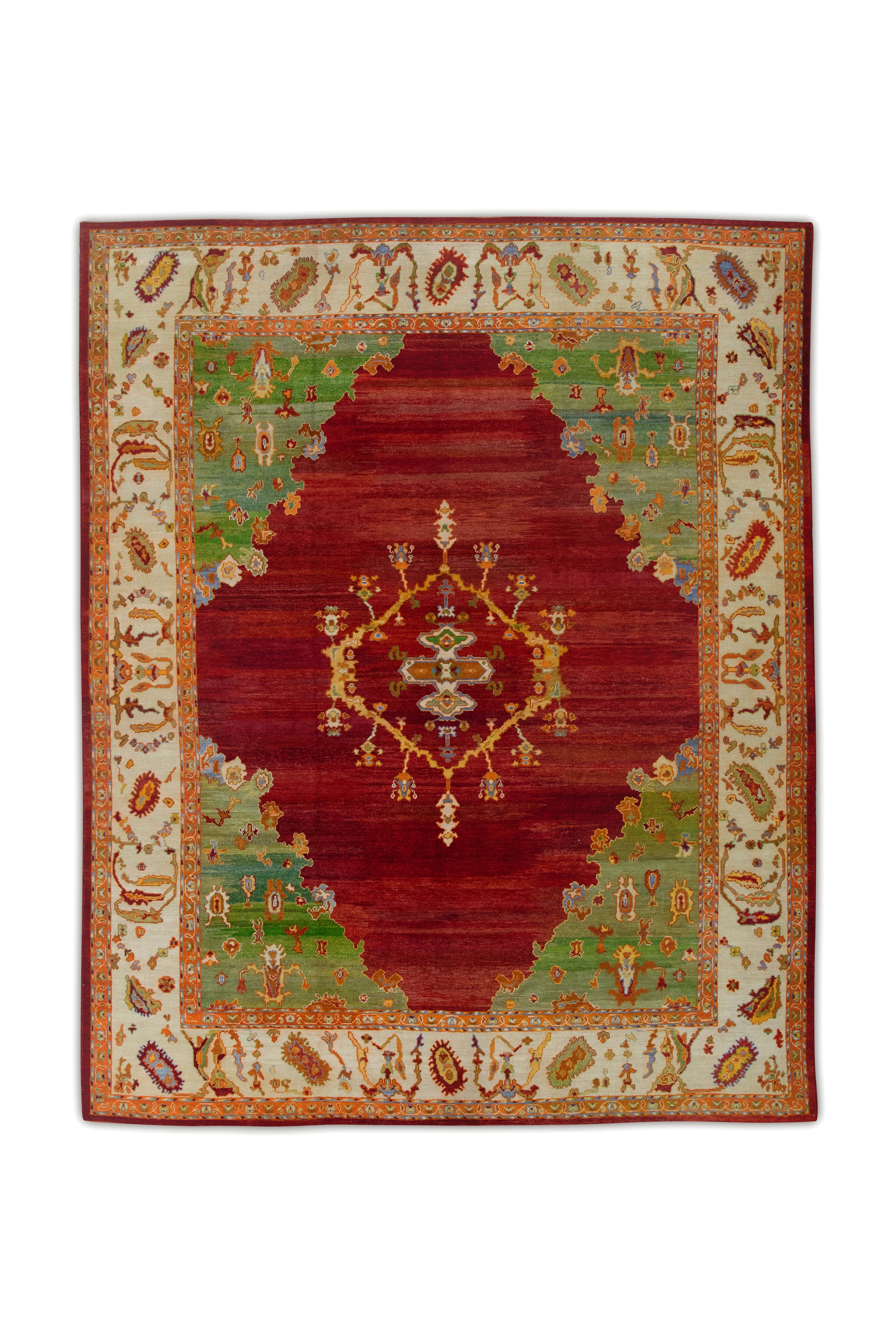 Turkish Old Wool Oushak Rug 12'10" x 15'11"  #103