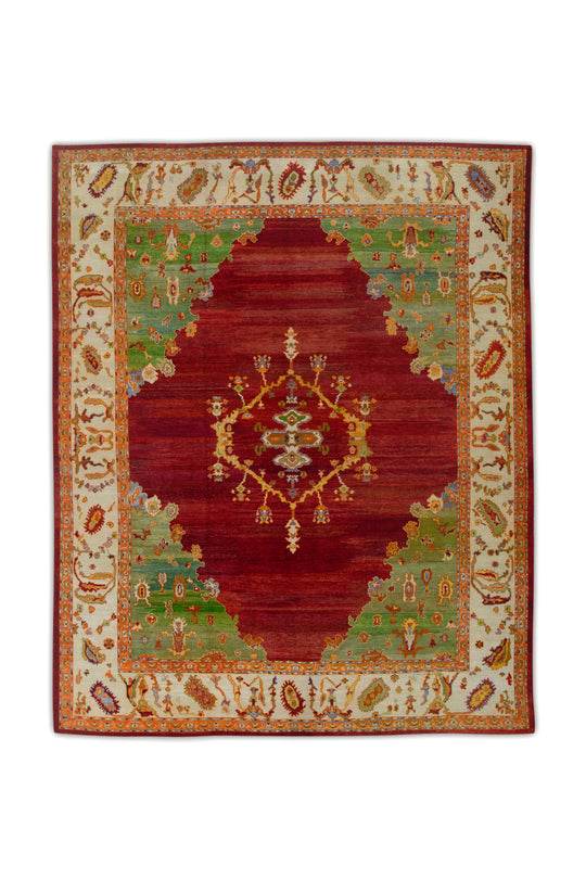 #103 Turkish Old Wool Oushak Rug 12'10" x 15'11"