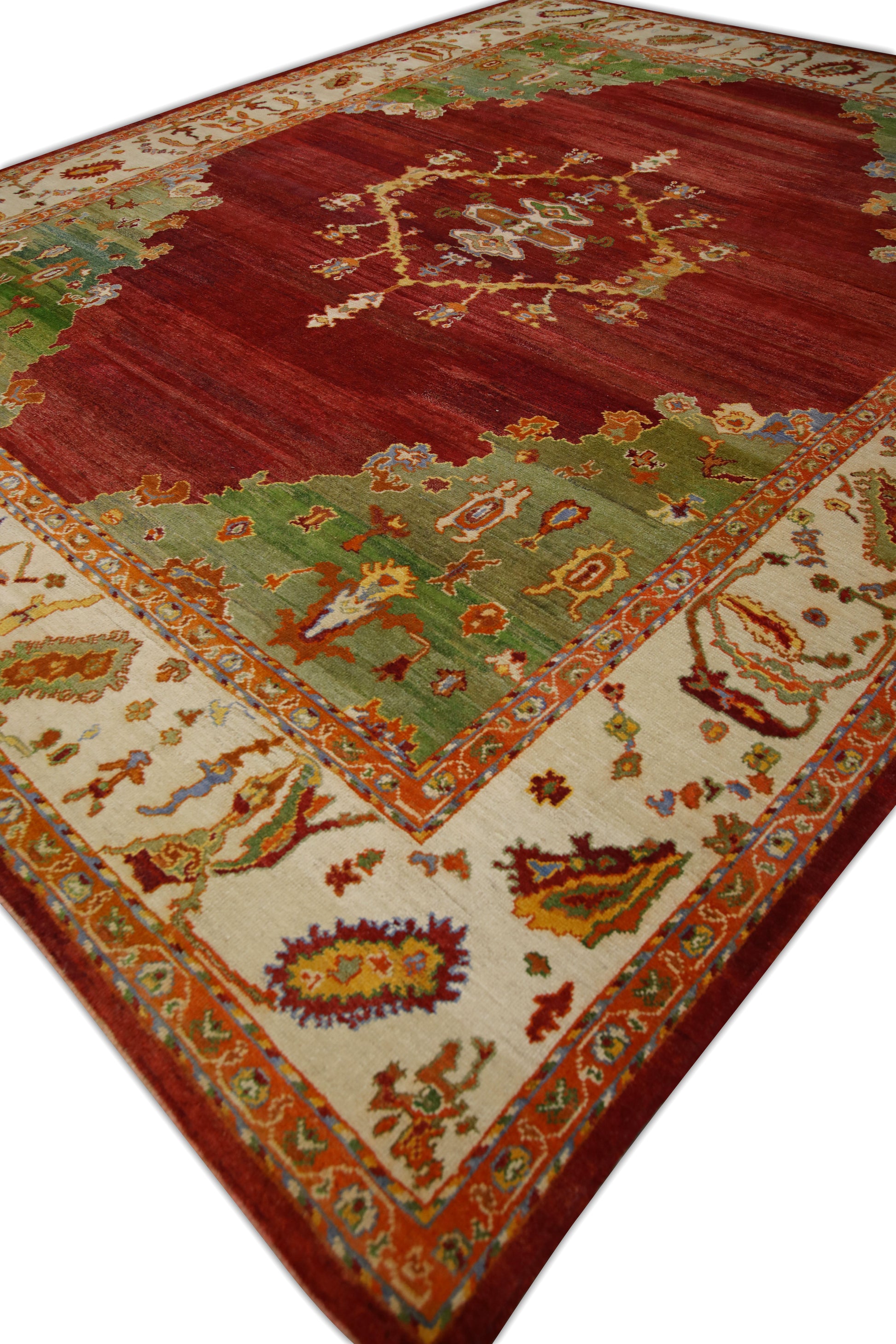Turkish Old Wool Oushak Rug 12'10" x 15'11"  #103